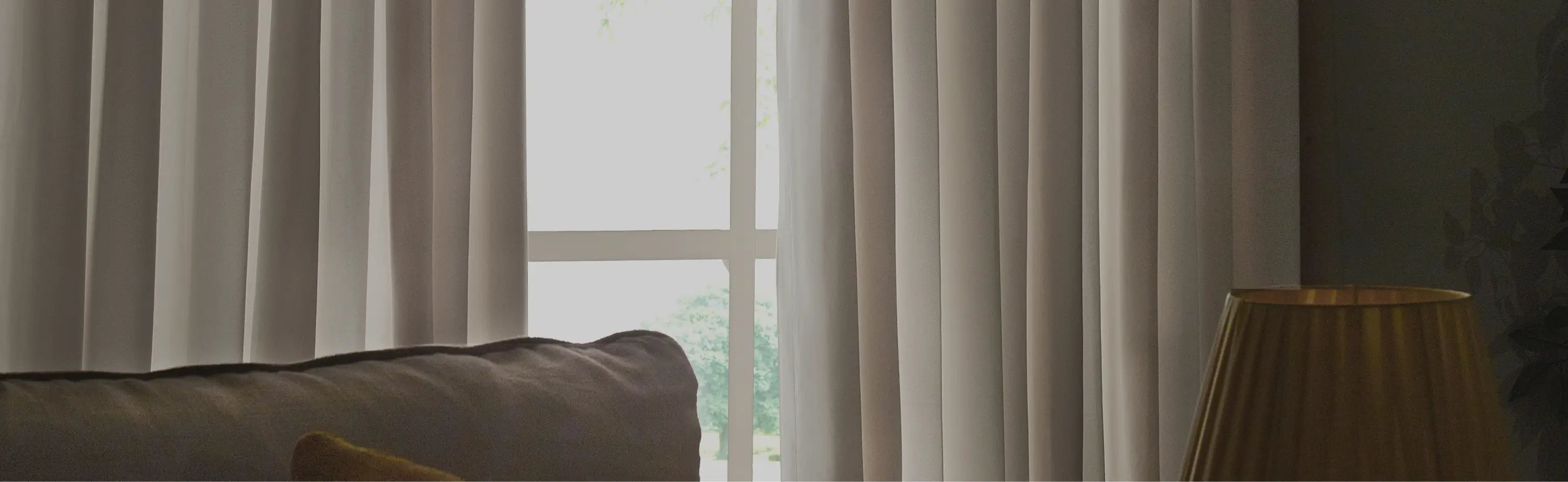 Room darkening curtains for enhanced privacy and light control in any space.