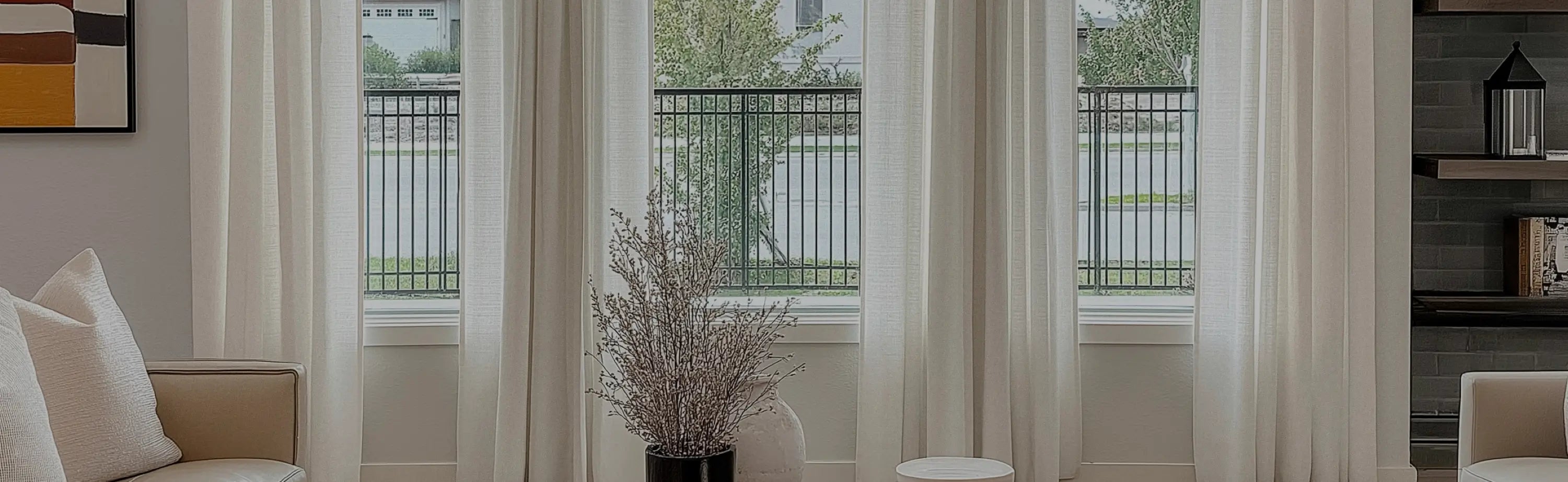 Solid curtains in timeless colors like white, gray, and navy, perfect for any decor.