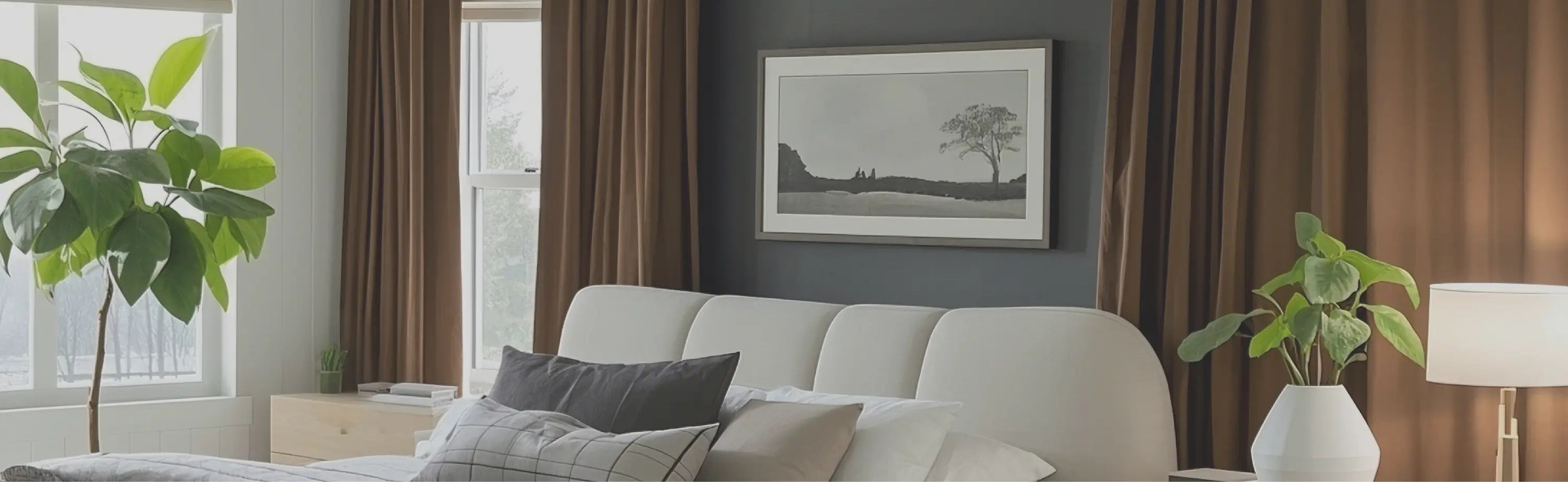 Velvet curtains in rich, luxurious fabrics, adding elegance and warmth to any room.