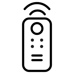 Translation missing: en.Icon of a remote control with a line drawing style
