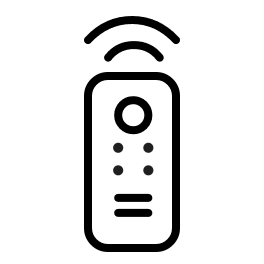 Translation missing: en.Icon of a remote control with a line drawing style