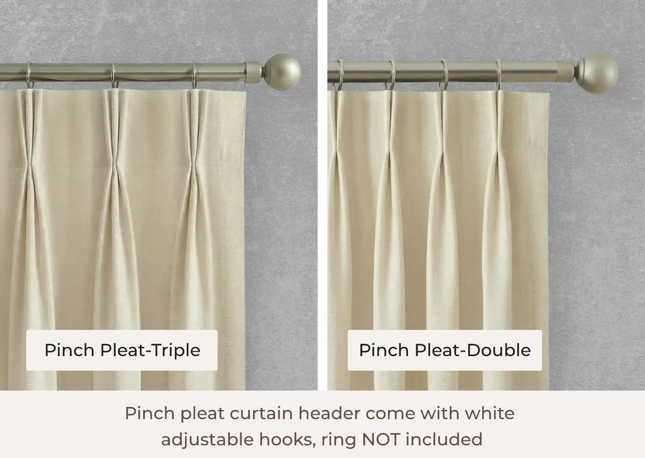 pinch pleat