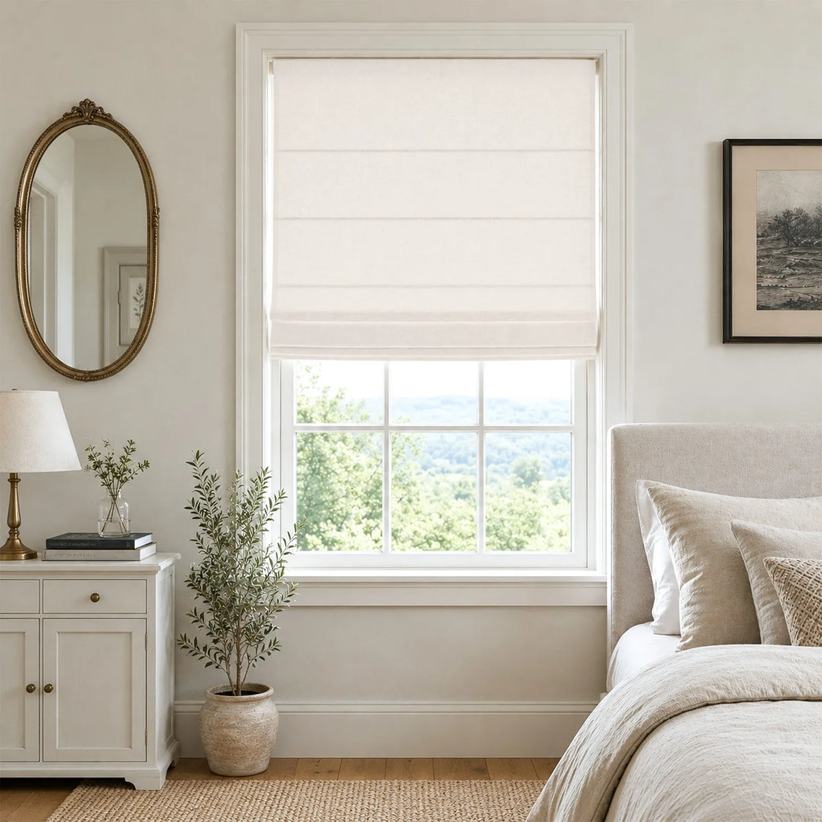 Amara Linen Roman Shades