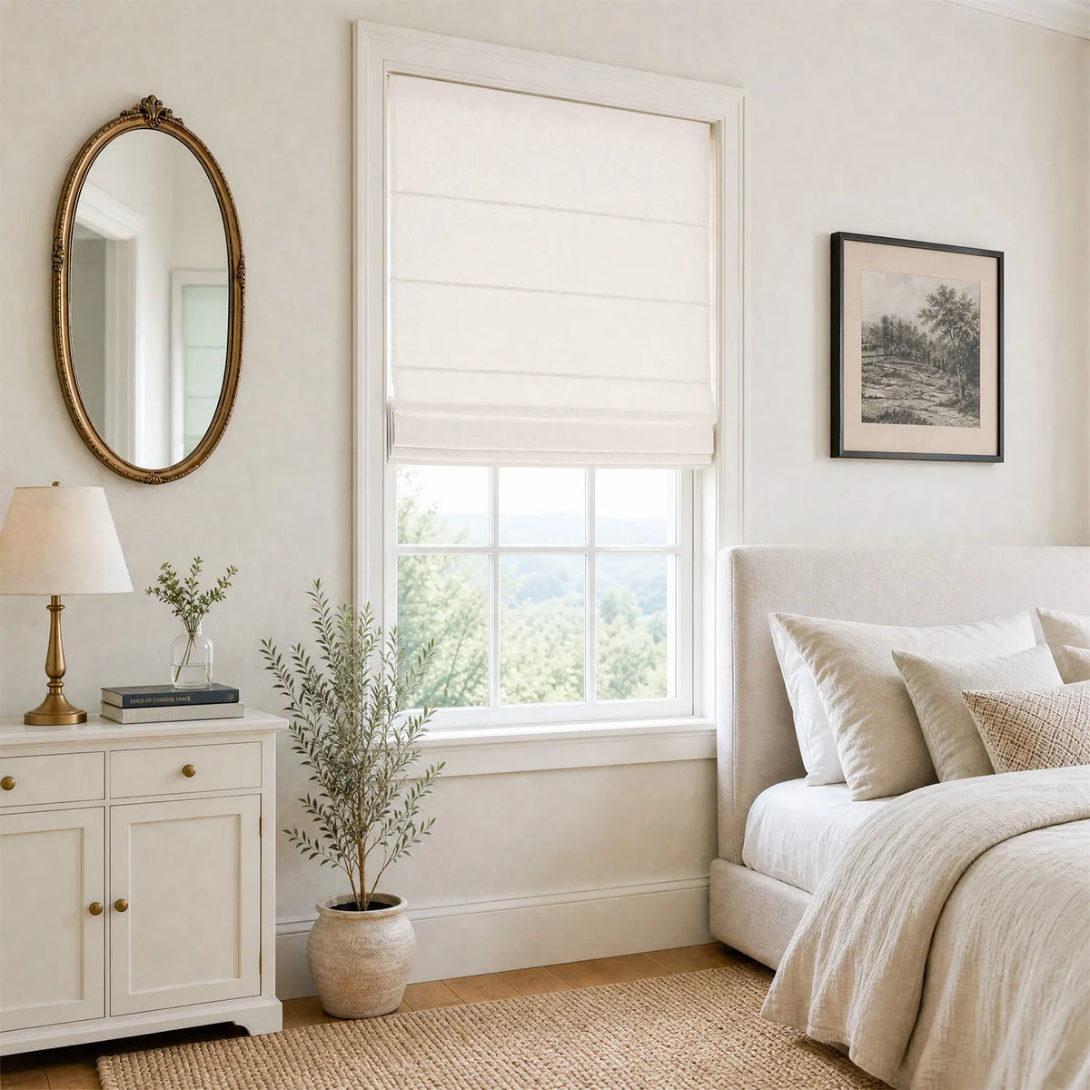 Amara Linen Roman Shades