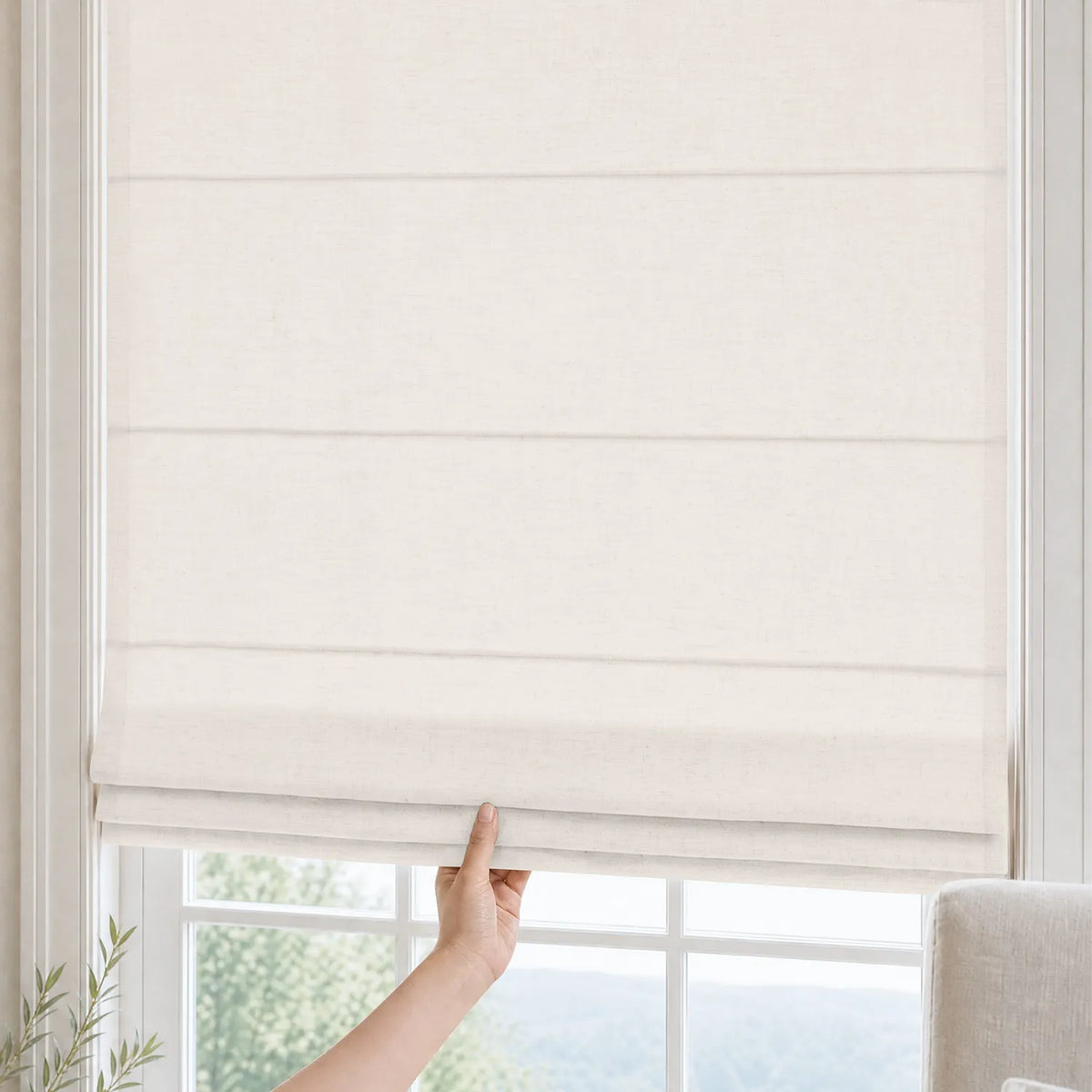Amara Linen Roman Shades
