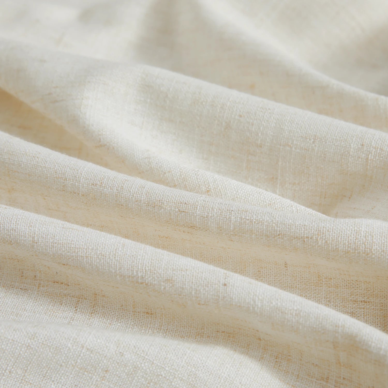 Amara extra long linen drapes for high ceilings in a bright living room
Light filtering extra long linen curtains for tall windows
Floor-to-ceiling linen drapes for two-story living room windows
Custom extra long curtains for large windows and high ceilings
Amara linen-blend drapes showing soft light filtering texture