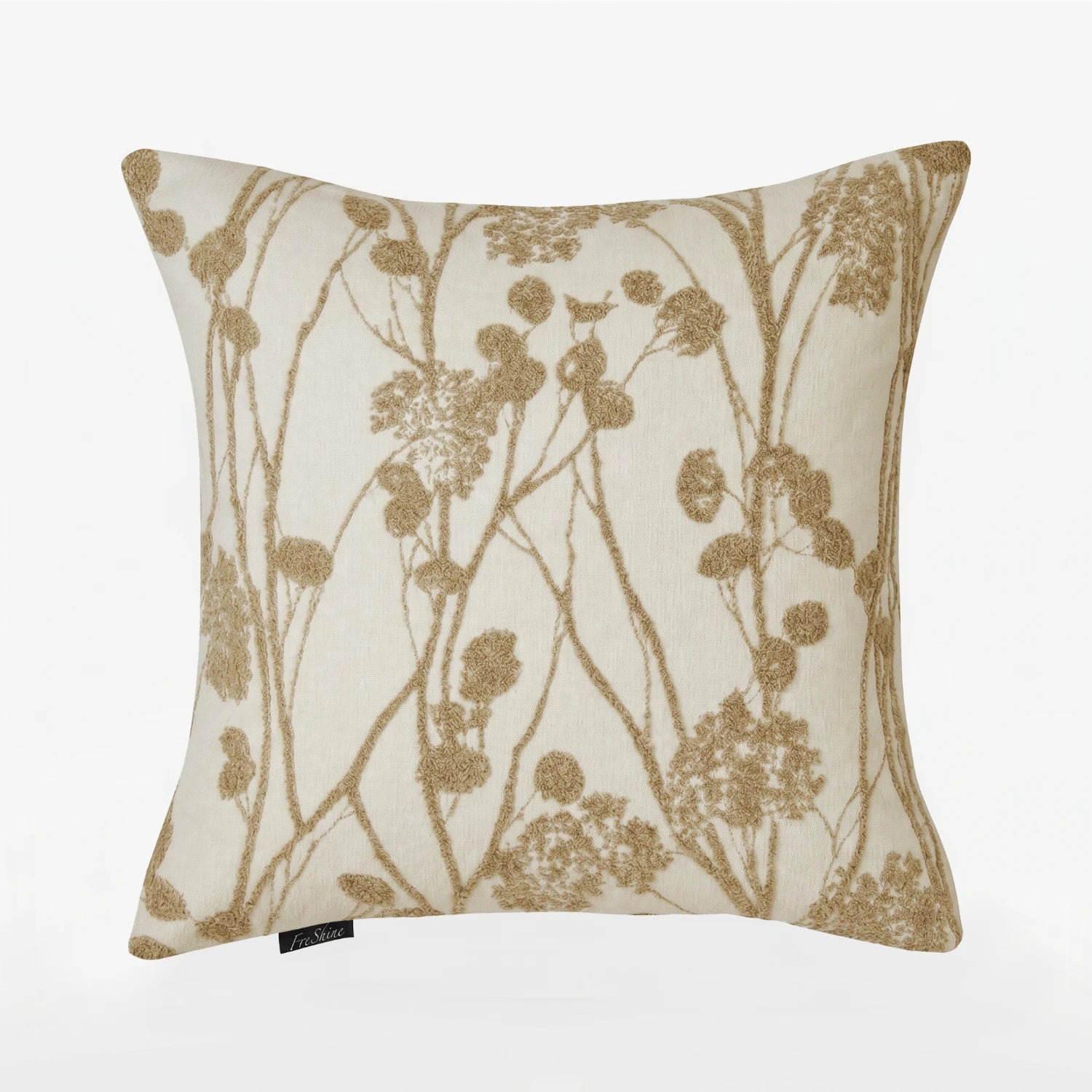 Amelira Embroidered Wildflower Pillow Cover