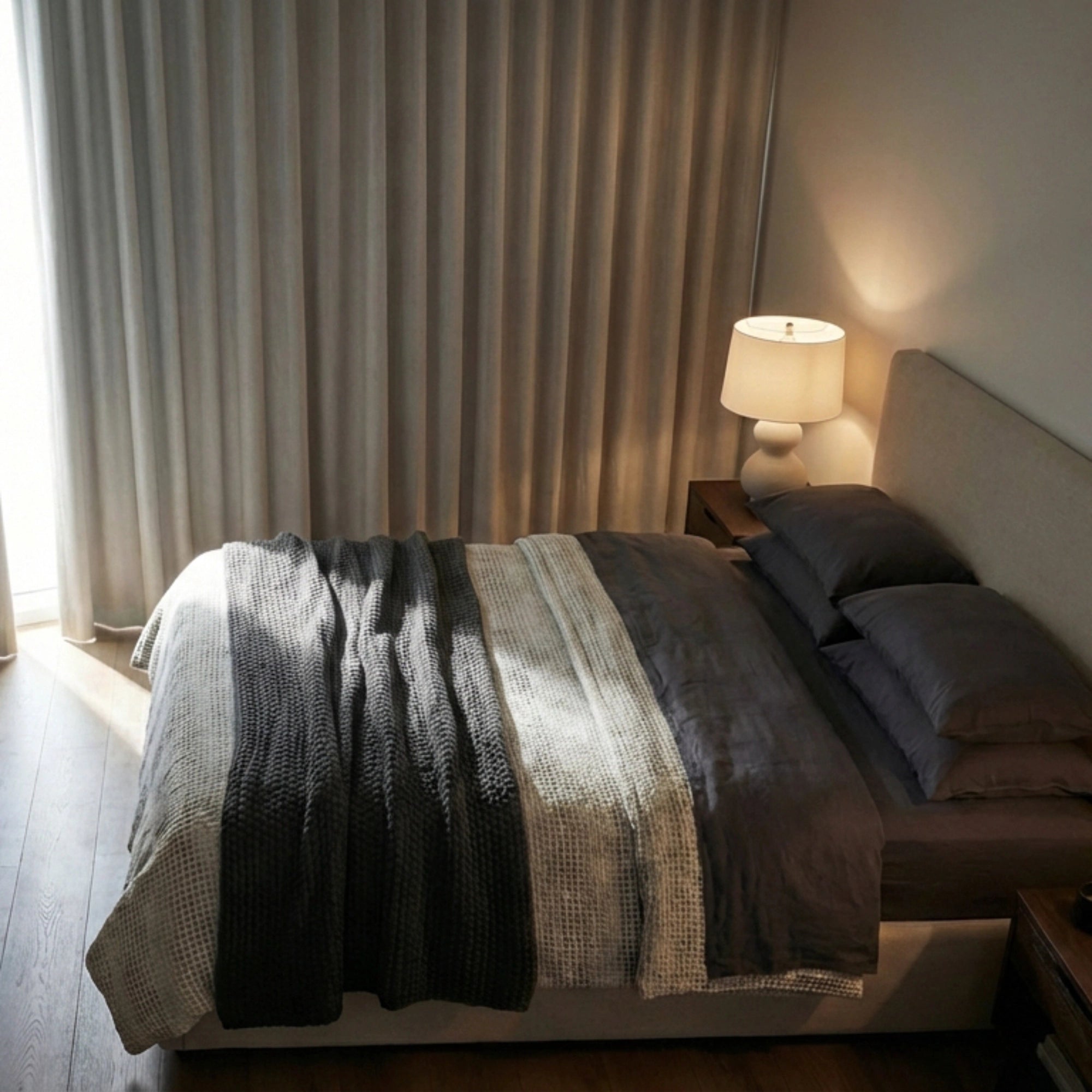 Arlise 100% Blackout Chenille Drapes for Better Sleep and Privacy
