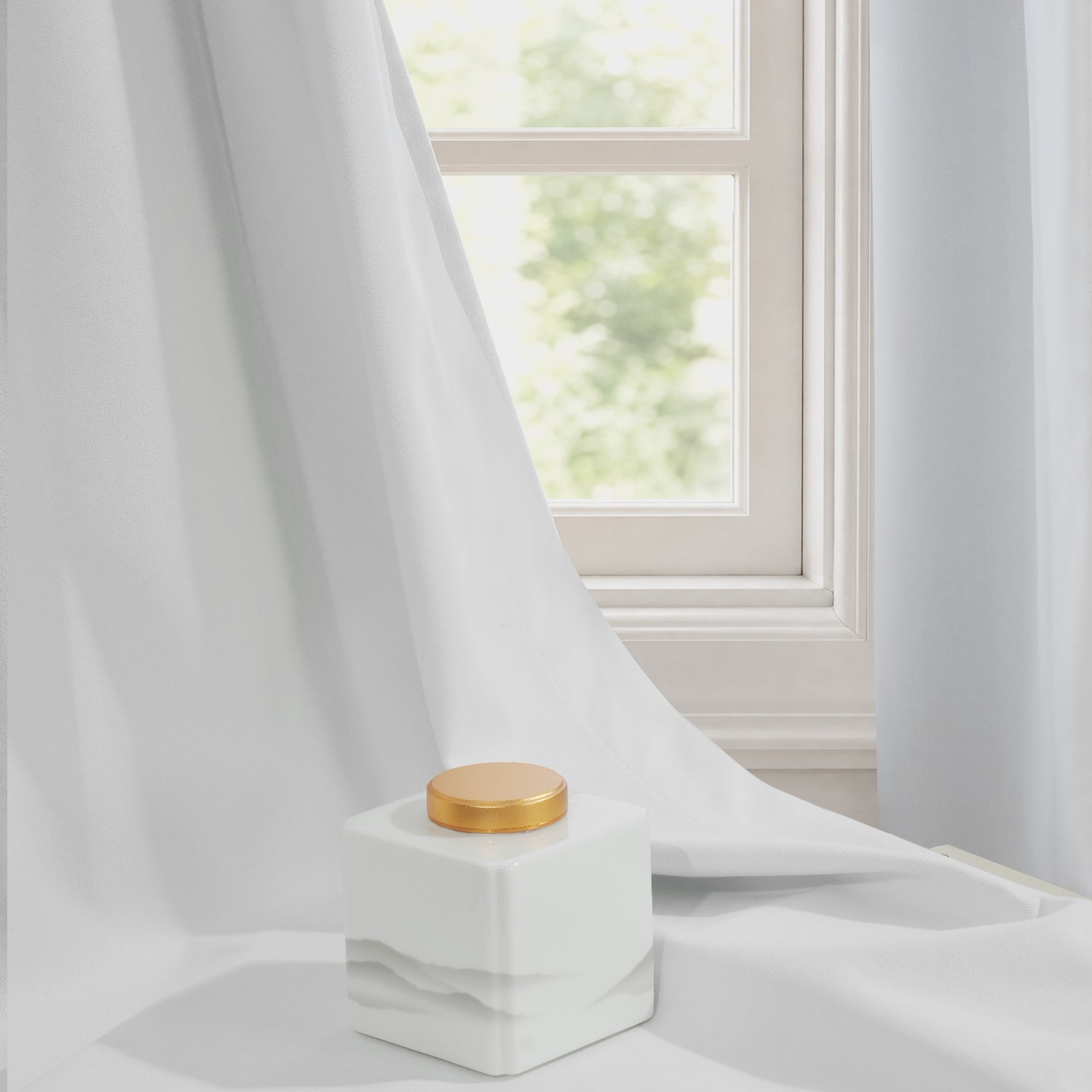 Melioraen Heathered Textured 100% Blackout Curtains