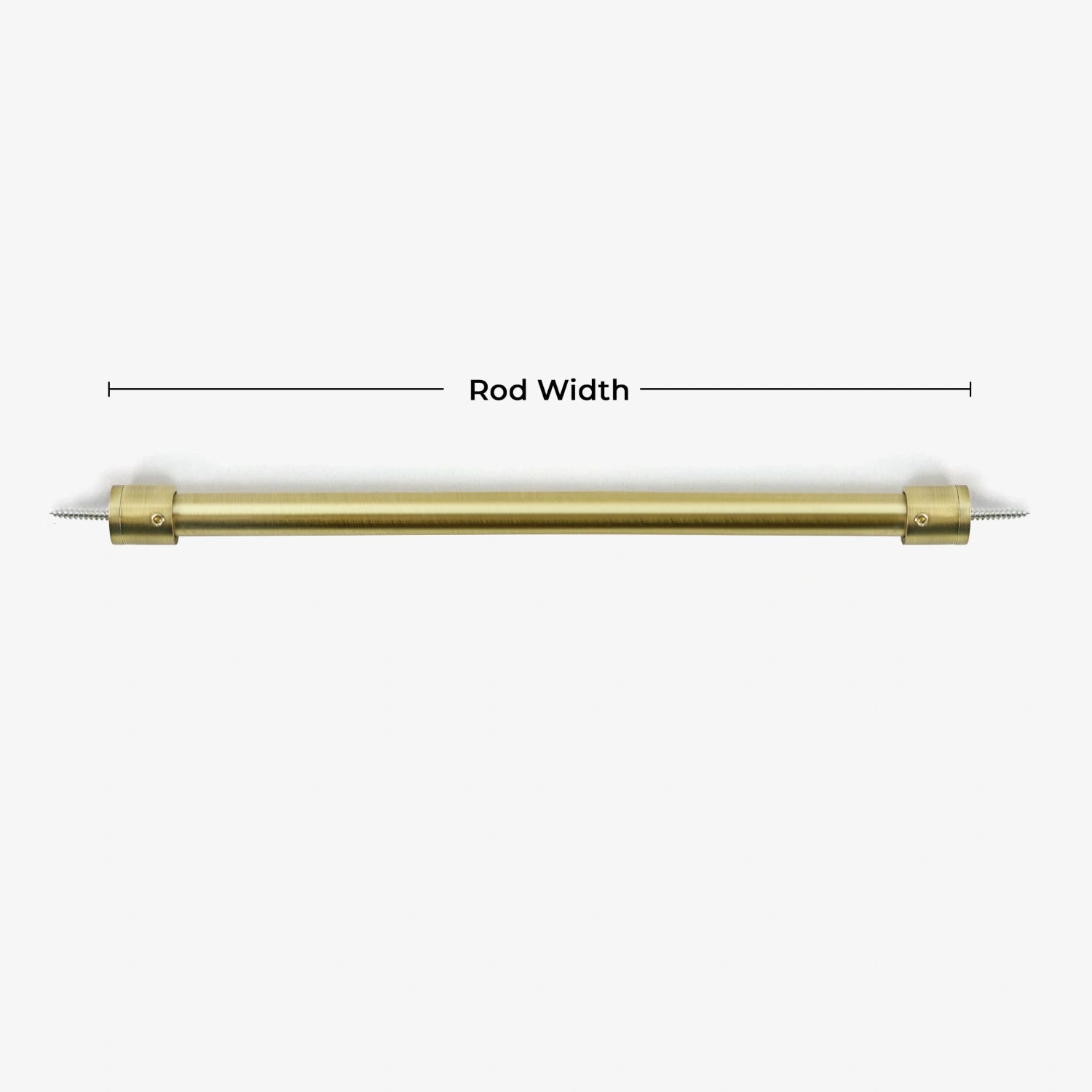 Avelon Custom 1/2" Cafe Curtain Rod, Door Curtain Rod