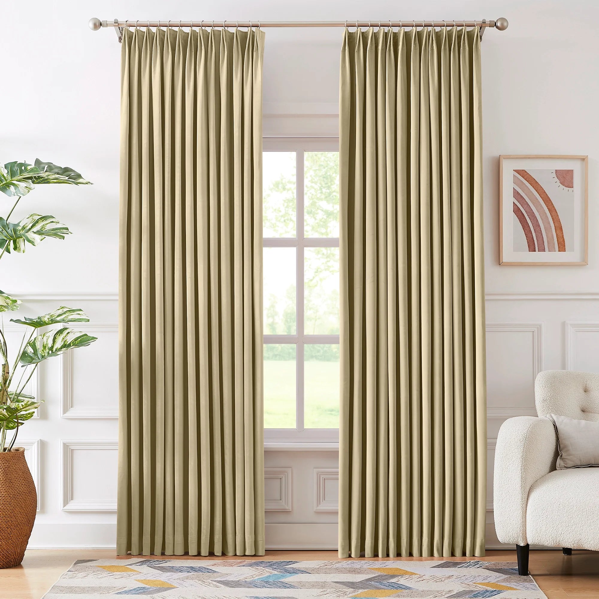 Calista Crystal Velvet Curtains - Luxurious Drapes