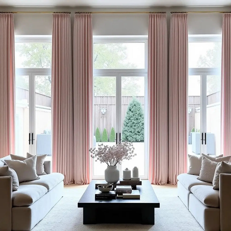 Calista Crystal Velvet Curtains - Luxurious Drapes for Living Room and Bedroom