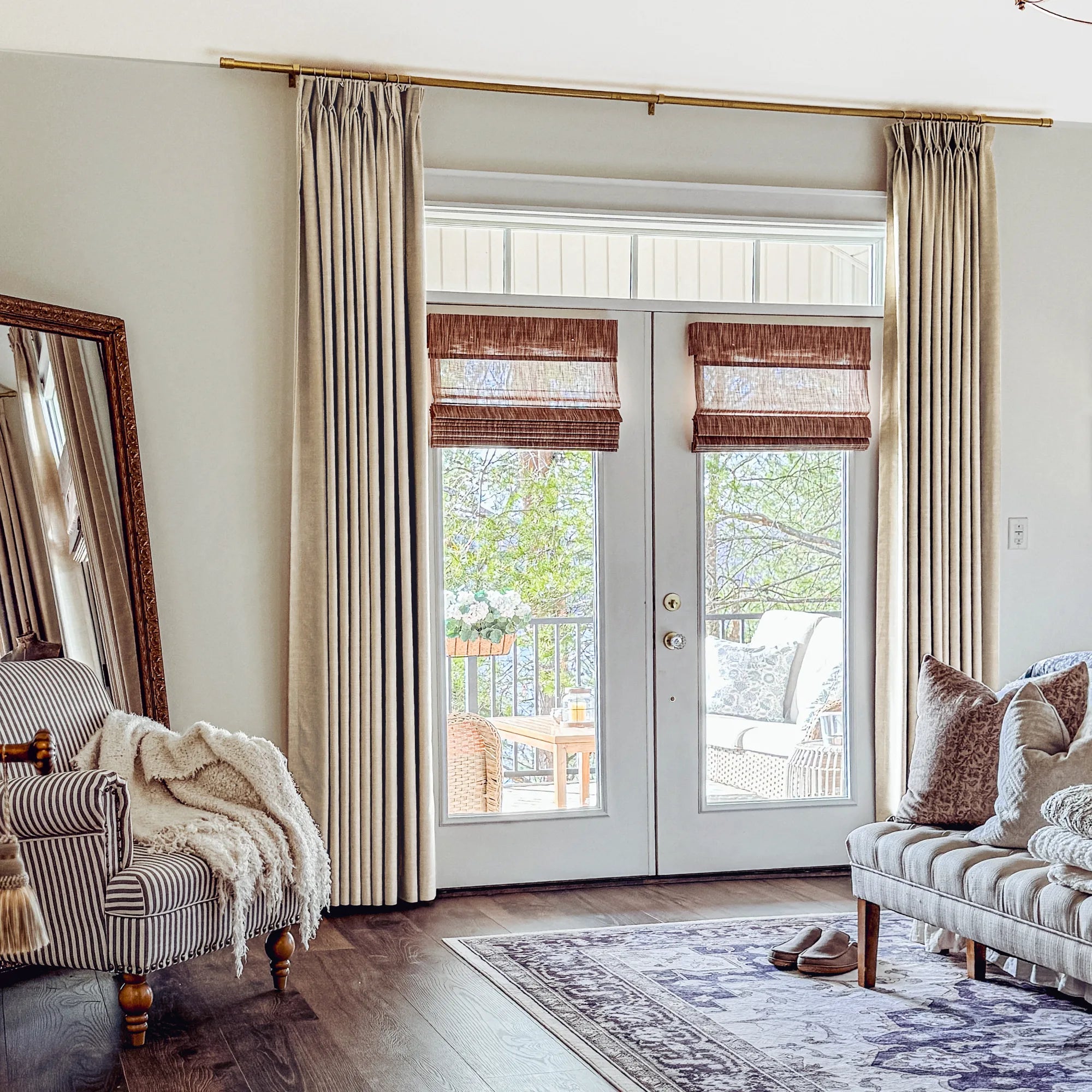 Celina 8823-5 linen curtains elegant light filtering
