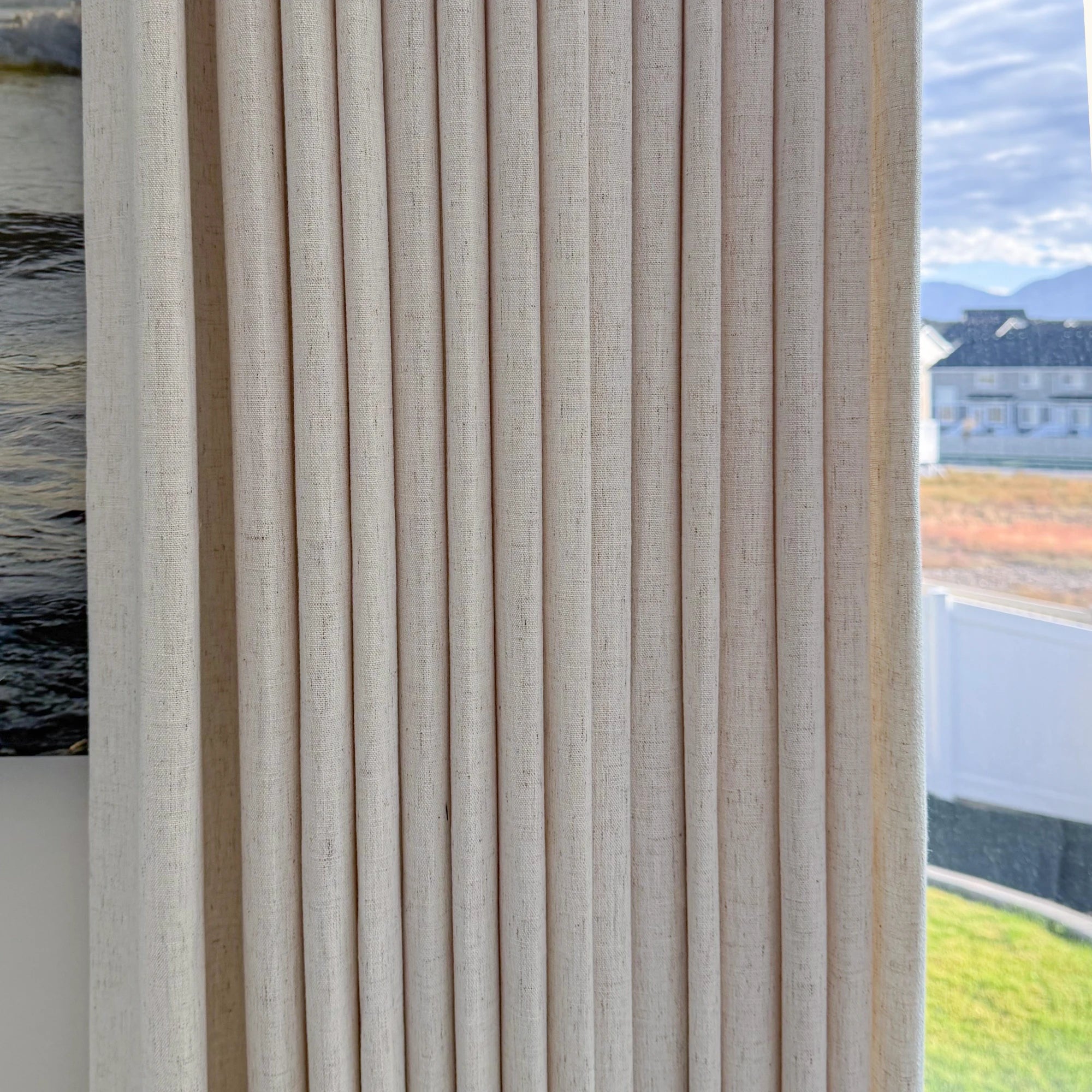 Celina floor-to-ceiling extra-long linen drapes 8823-2-4 designed for spacious sophisticated interiors