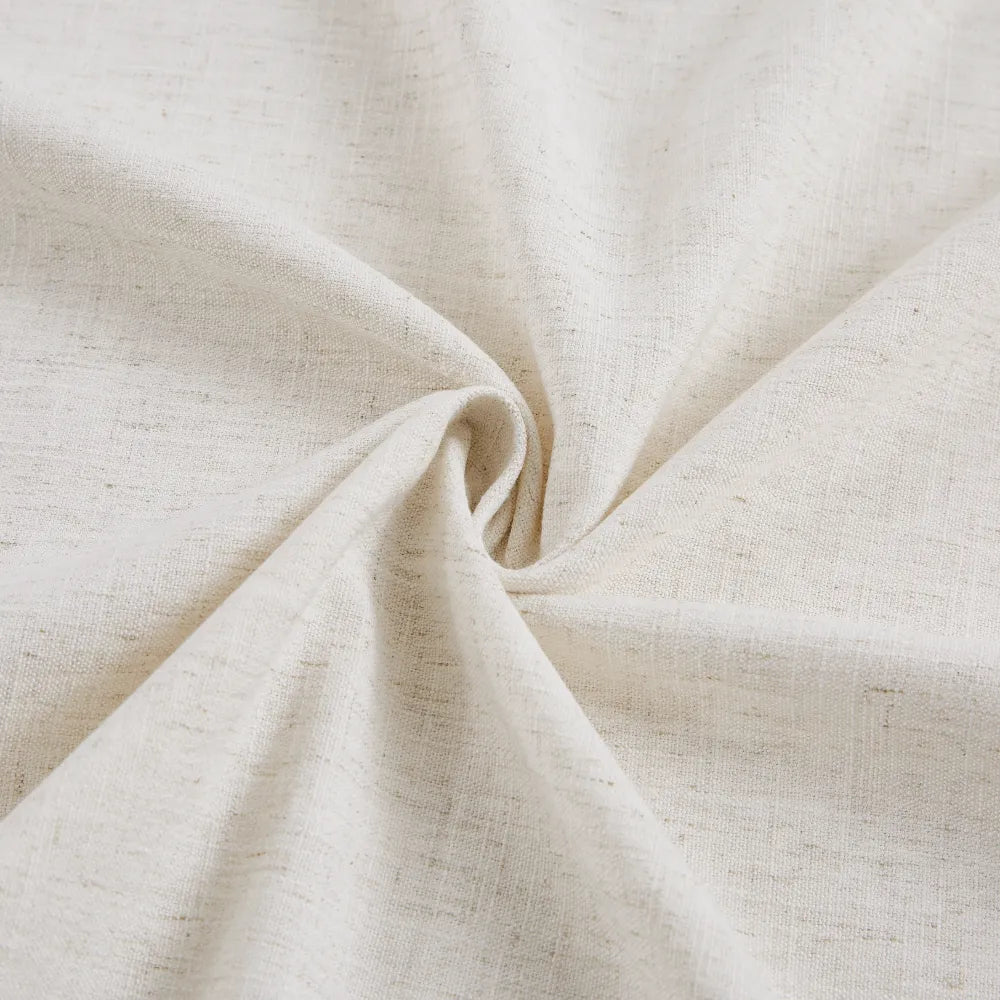 Celina linen curtain fabric detail for tall oversized windows