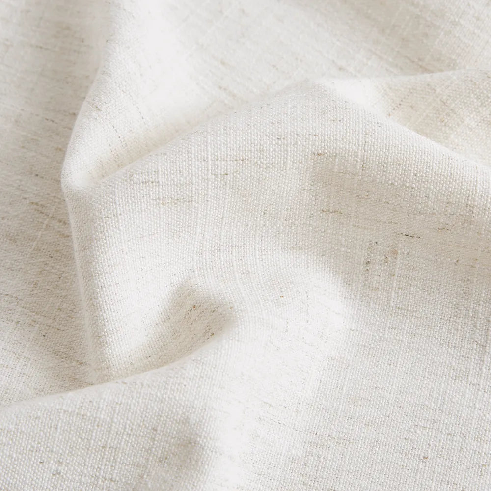 Celina linen curtain fabric detail for tall oversized windows