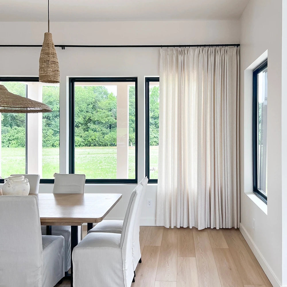 Celina Linen Curtains 8823-2 adding a touch of sophistication to your living room, perfect for natural light.