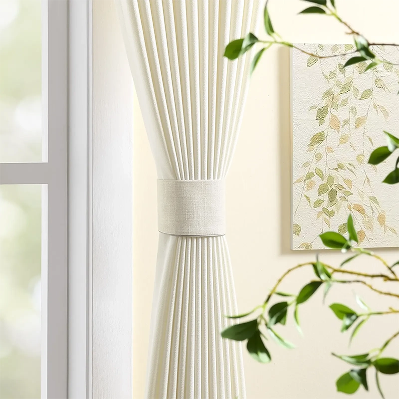 Celina Linen Curtains – Floor-to-Ceiling Ripple Fold 8823_scene_4 showcasing elegant floor-to-ceiling ripple fold linen curtains in modern home interior