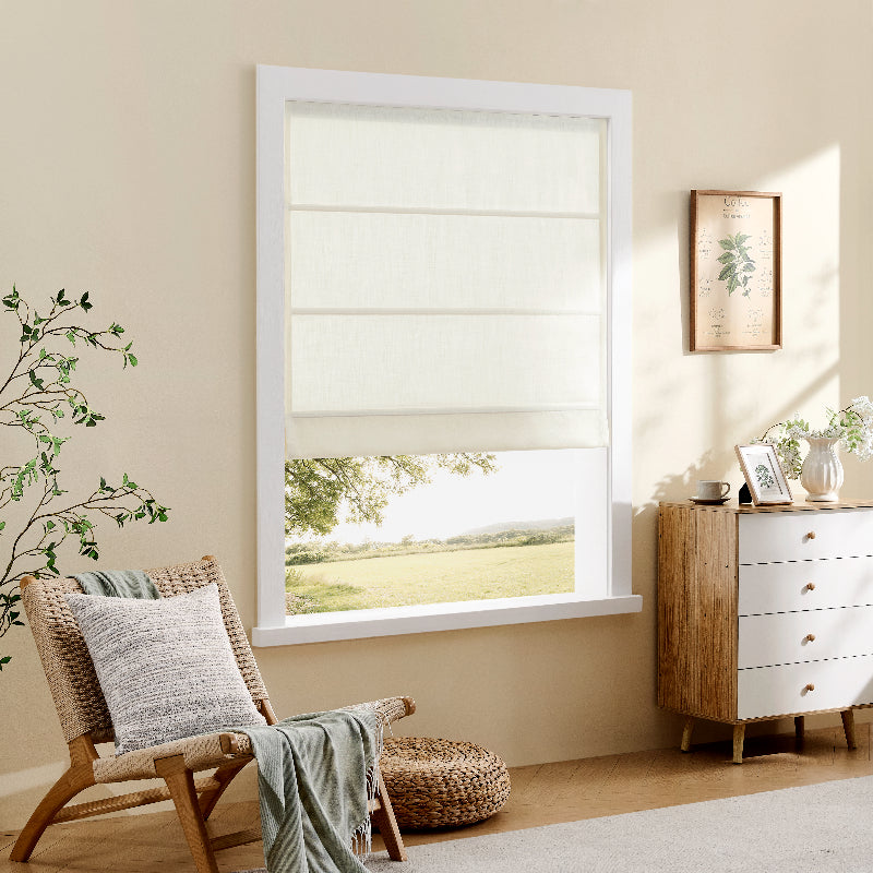 Celina 8823-1 elegant pleated roman shades for kids room scene 2