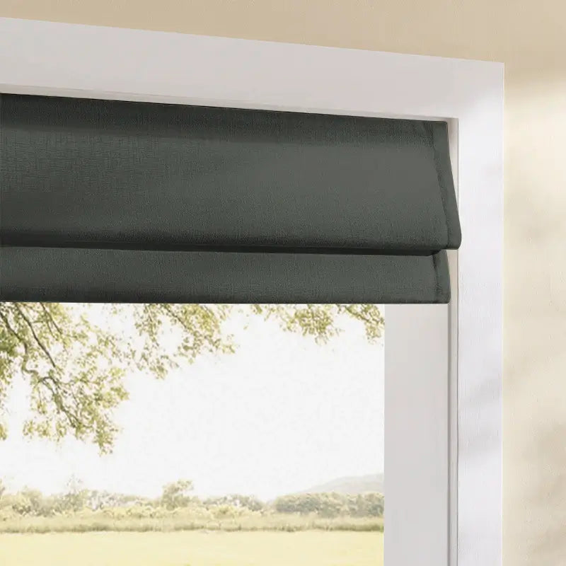 Celina Roman Shades – Elegant Pleated Drapes: Image of 8823-26_scenel_3 featuring elegant pleated window drapes with smooth folds and sophisticated home decor