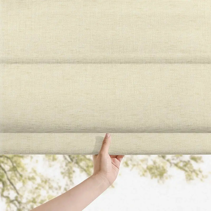 Celina 8823-2 elegant pleated roman shades scene 5