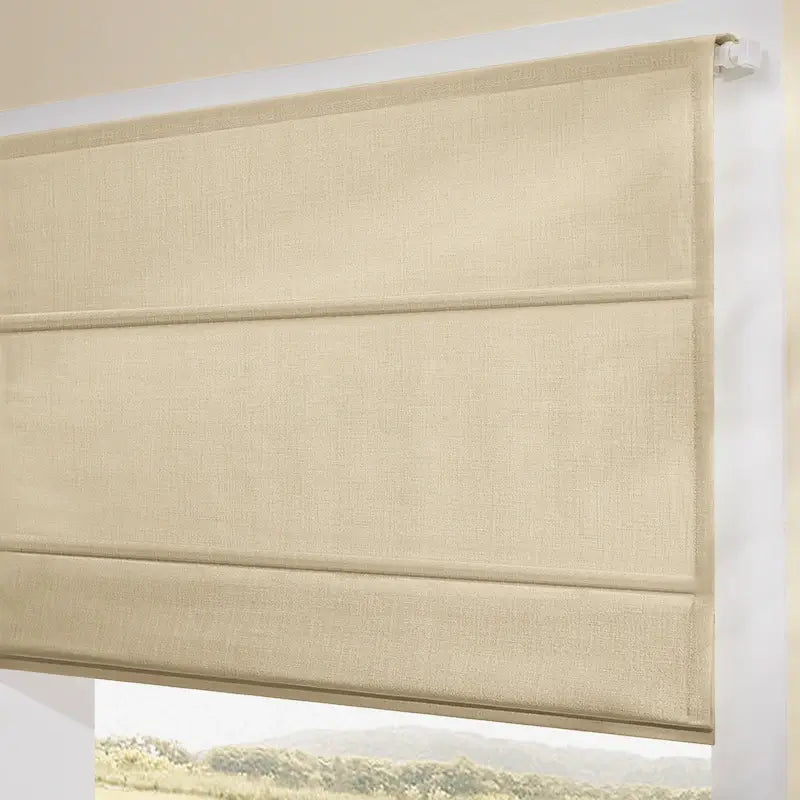 Celina 8823-5 elegant pleated Roman shades view 6 showcasing the sophisticated fabric drapes for home interior settings