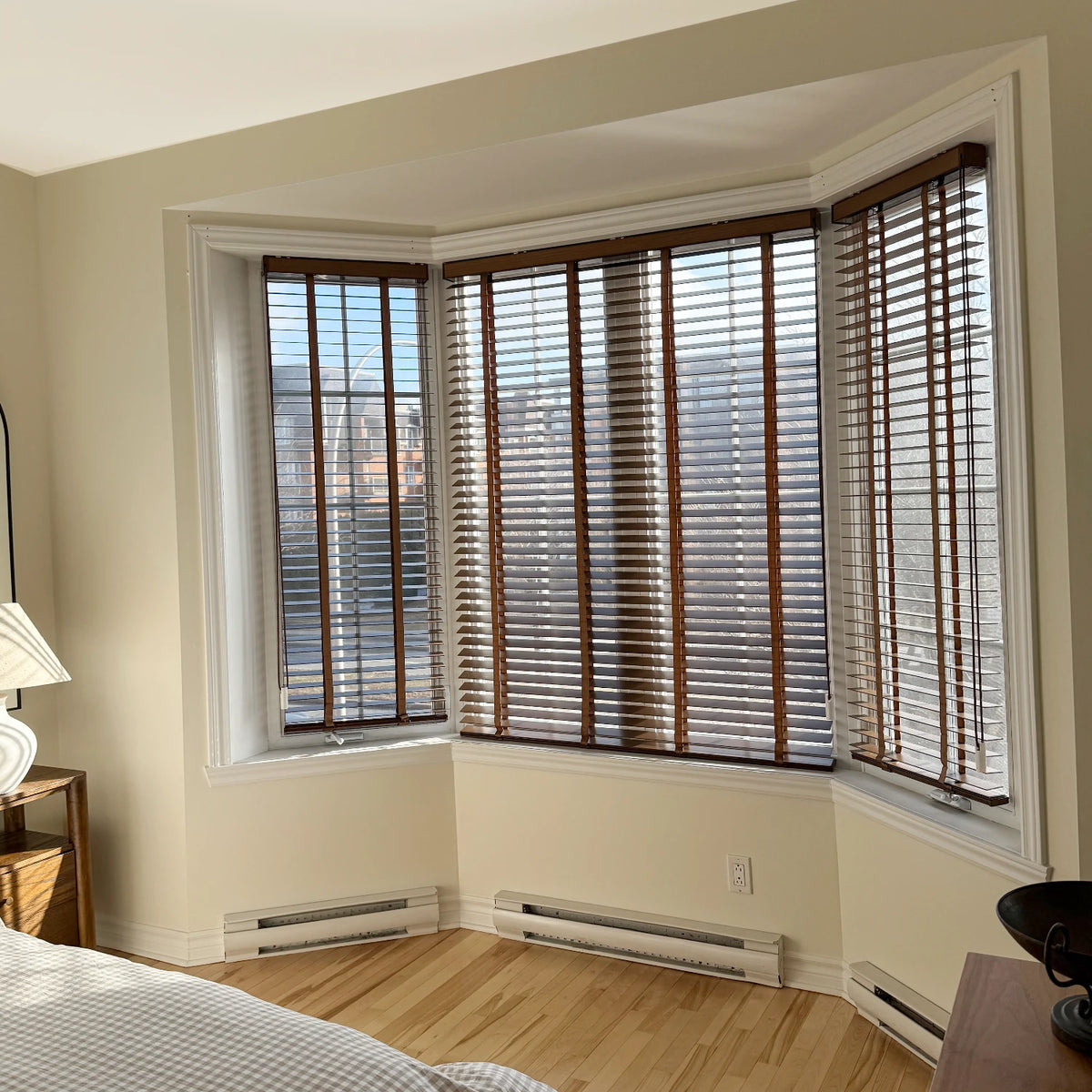 Celvia 2" Deluxe Blackout Wood Blinds - Natural Light Control & Timeless Style