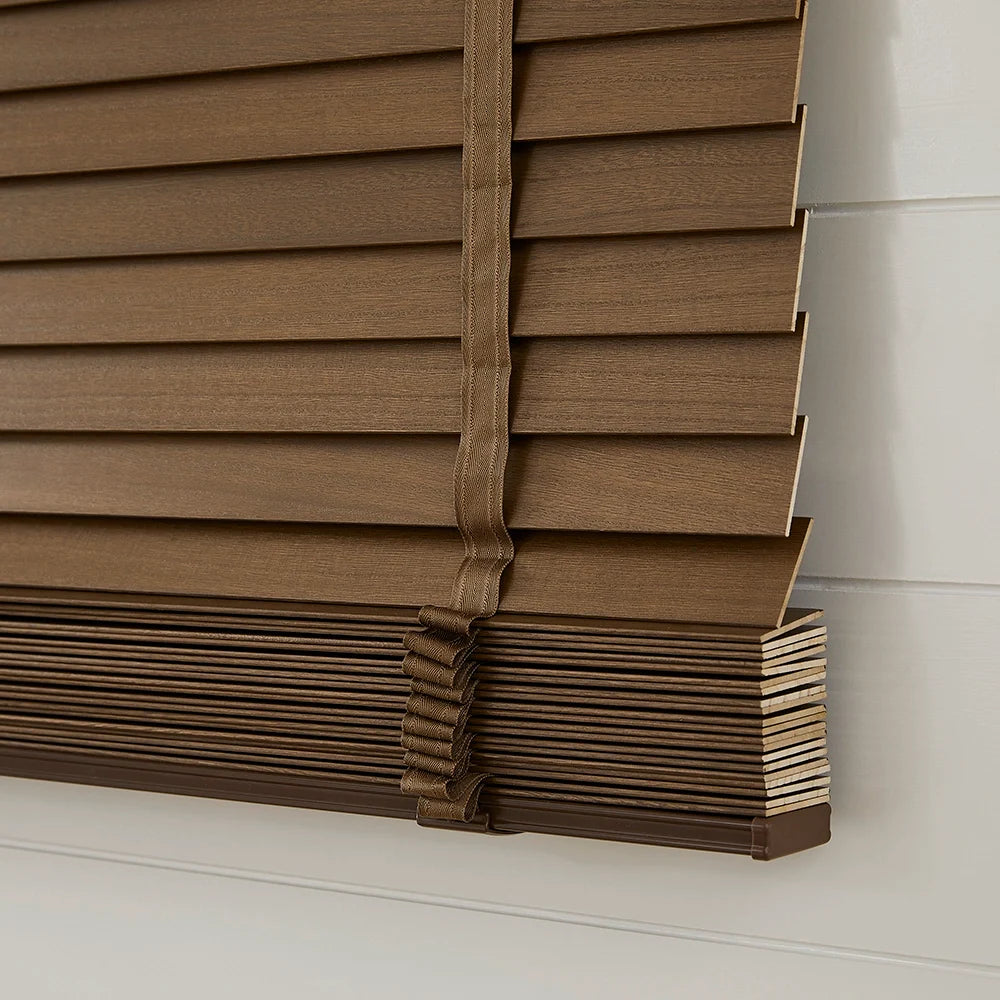 Celvia 2" Deluxe Blackout Wood Blinds, durable and easy to maintain