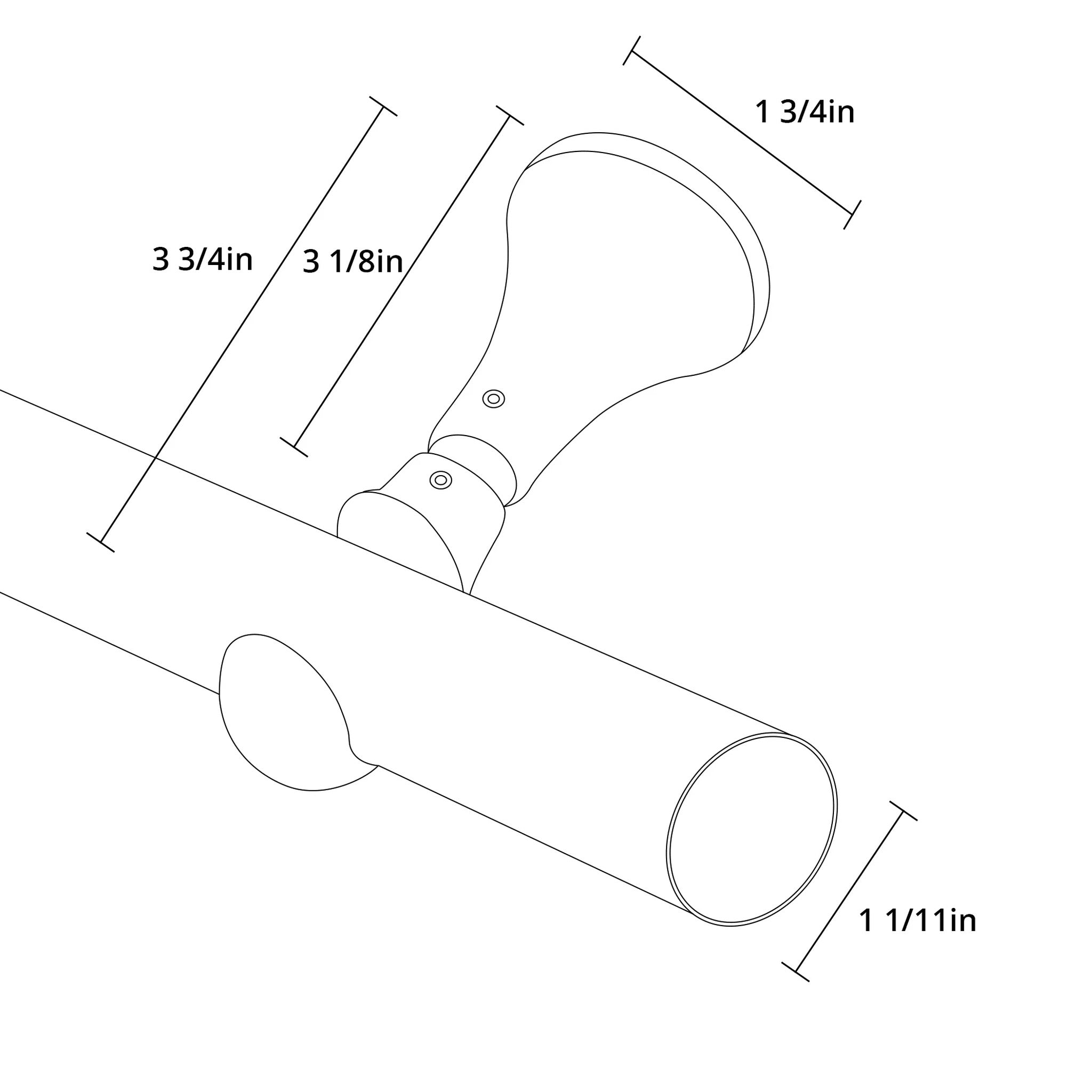 Collins Single Curtain Rod Brackets