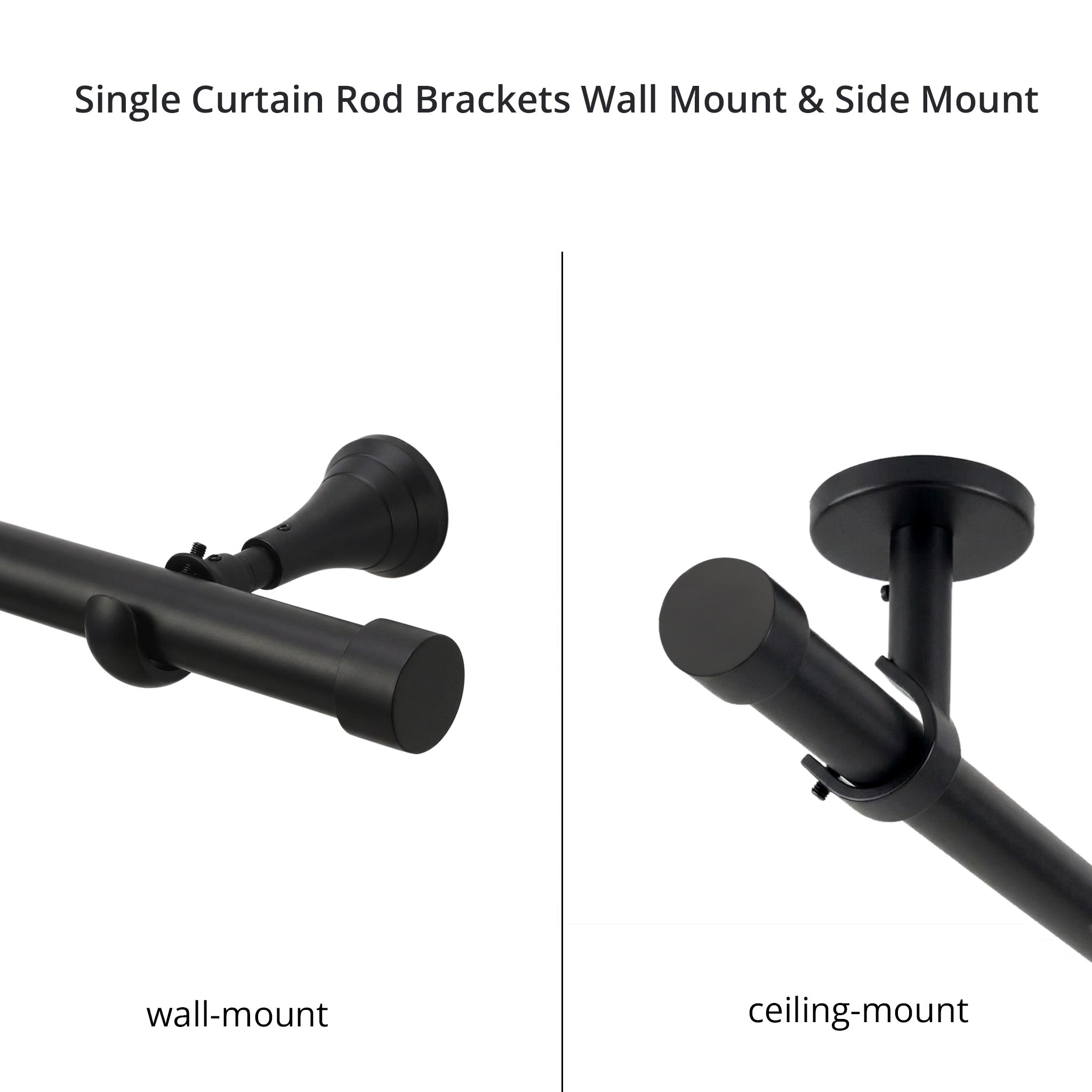 Collins Single Curtain Rod Brackets