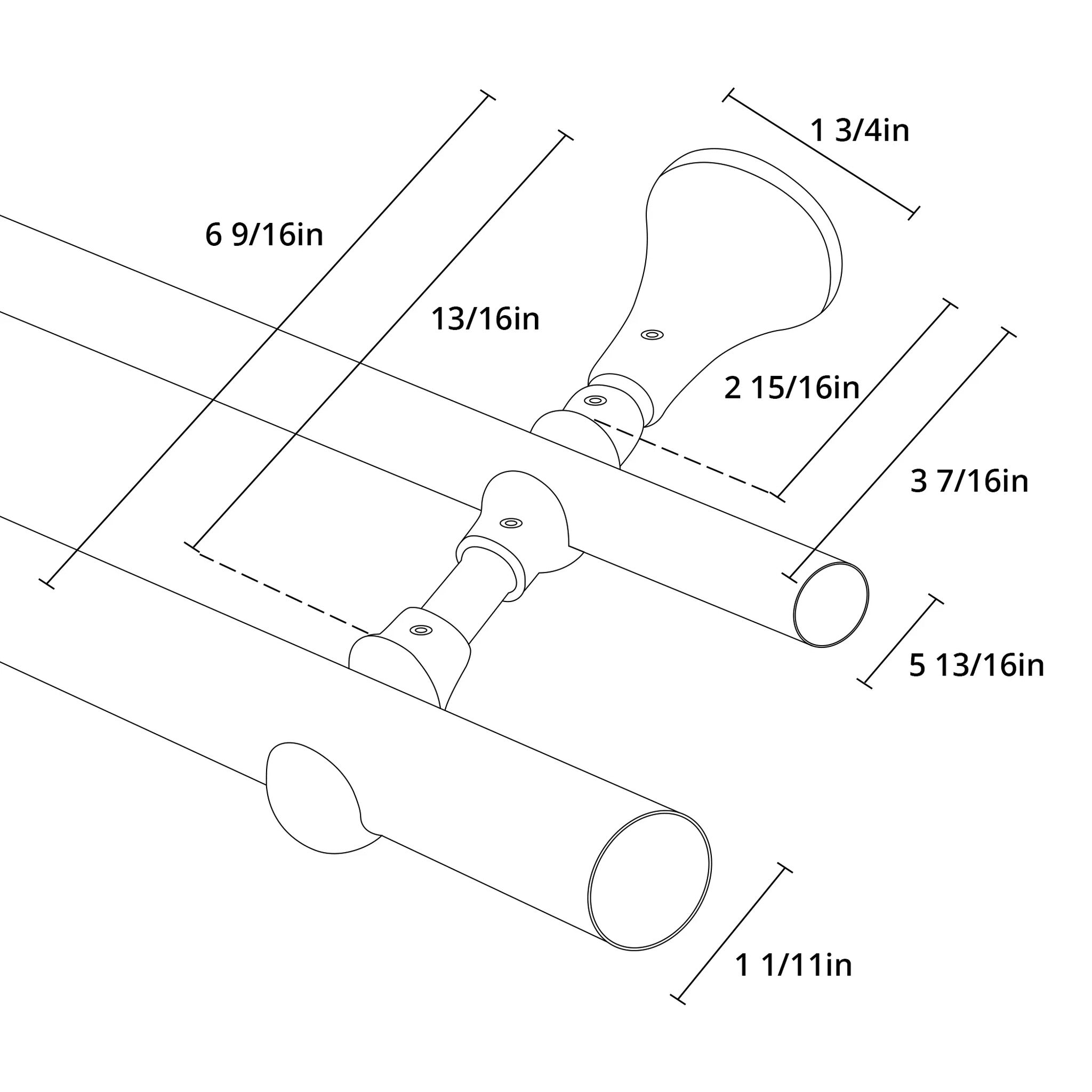 Collins Double Curtain Rod Brackets