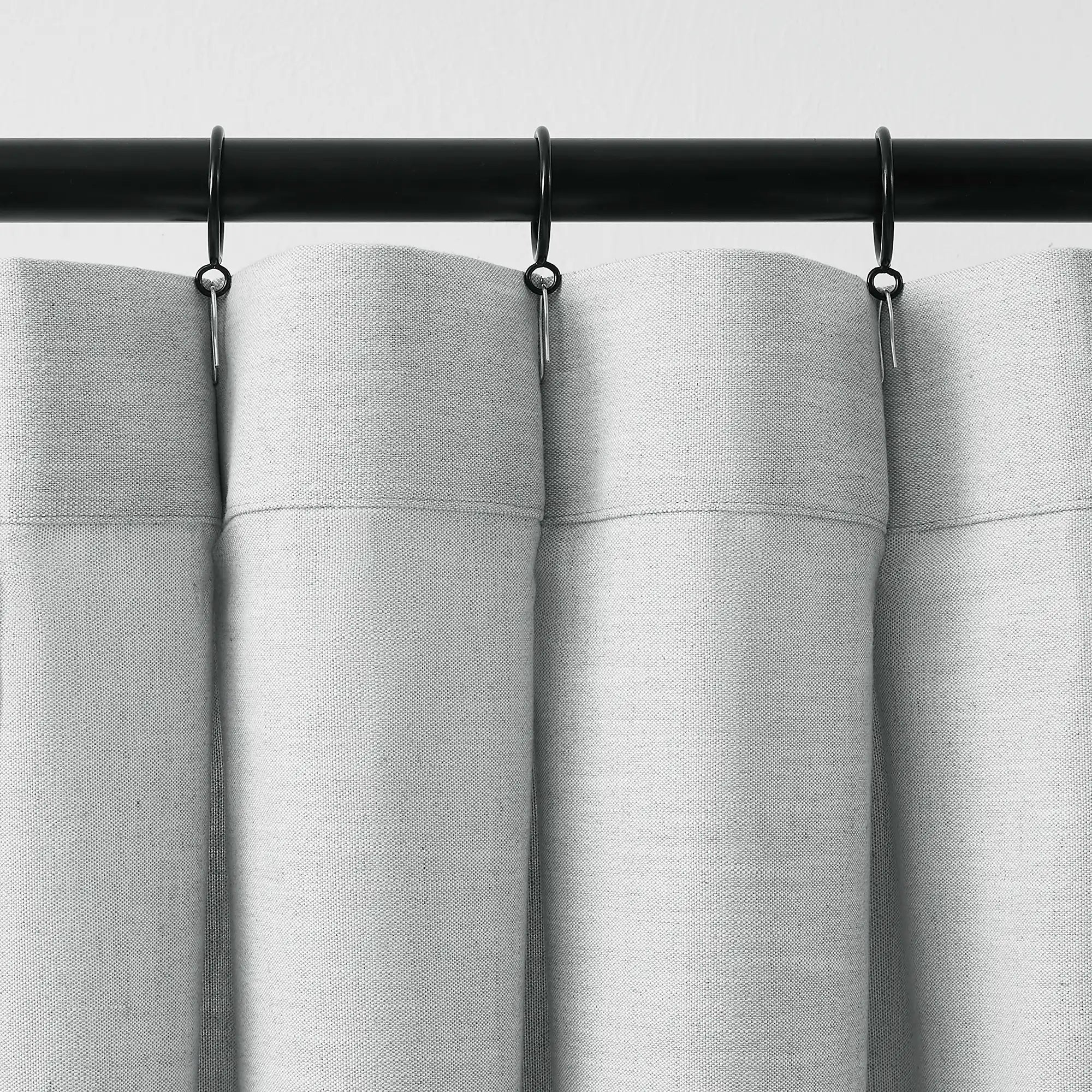 Delsia Premium Linen-Blend Curtains 1105-5 with hook details