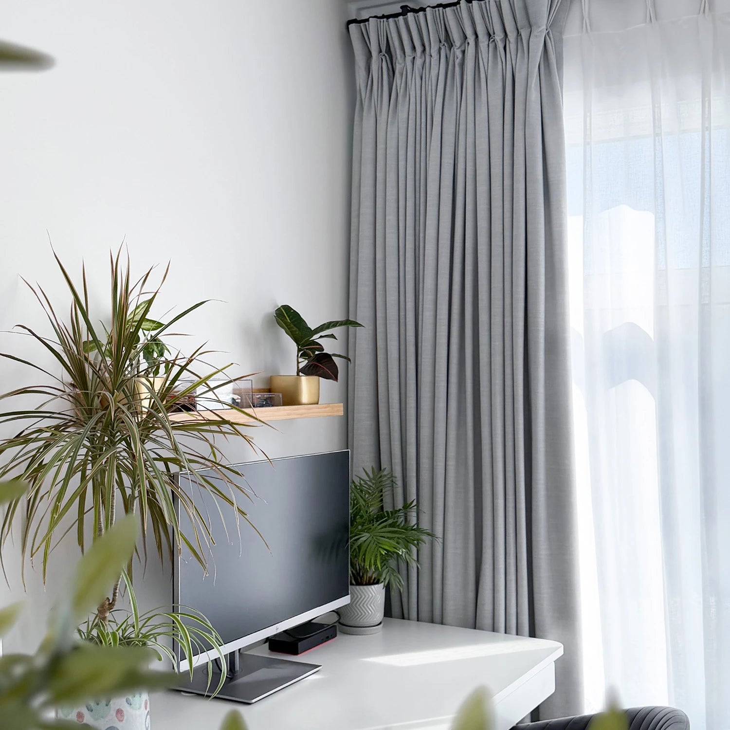 Delsia Linen-Rich Light Filtering Curtains – Natural Slub Texture Drapes for Living Room & Bedroom
