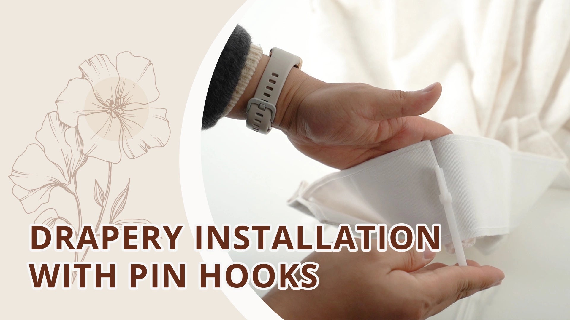 Translation missing: en.Drapery Installation With Pin Hooks