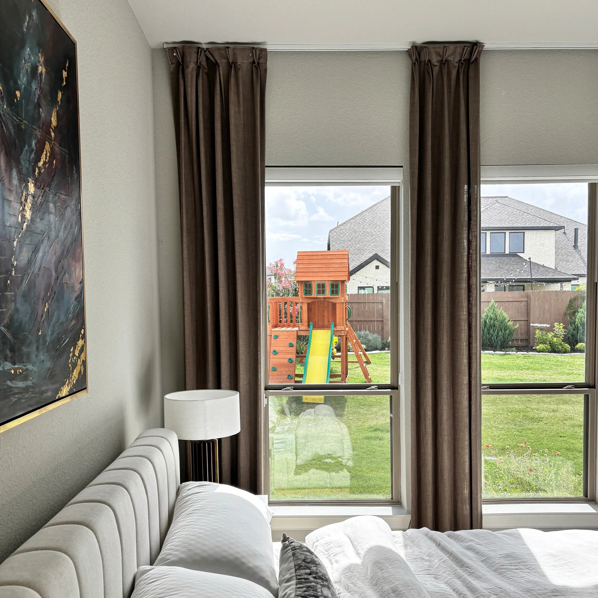 Elara elegant linen curtains 89850-10-3, showcasing the sophisticated texture and drape of the curtains