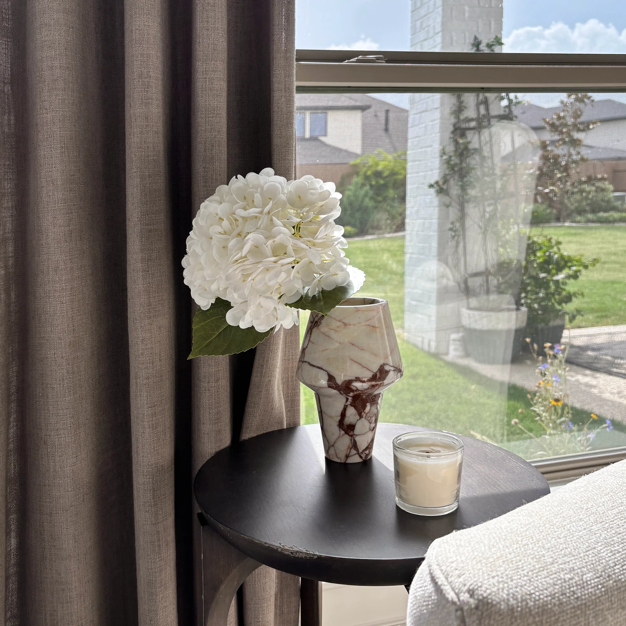 Elara elegant linen curtains 89850-10-5, showcasing the sophisticated texture and drape of the curtains