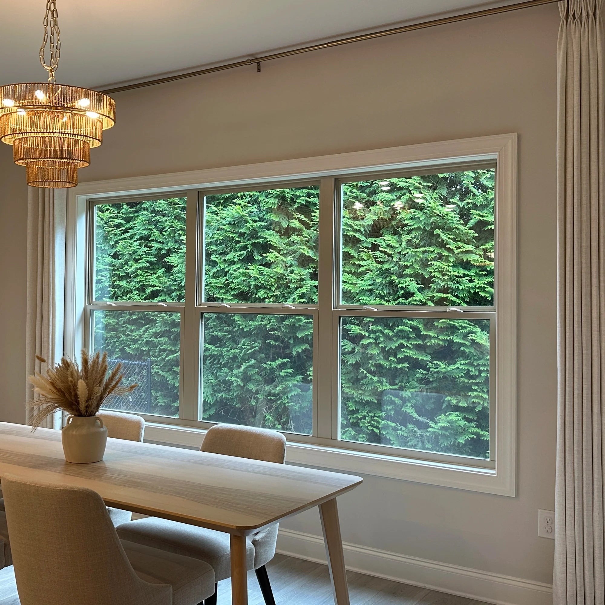 Elara linen semi sheer curtains 89850-2-1 showcasing timeless design and versatile suitability for residential living spaces