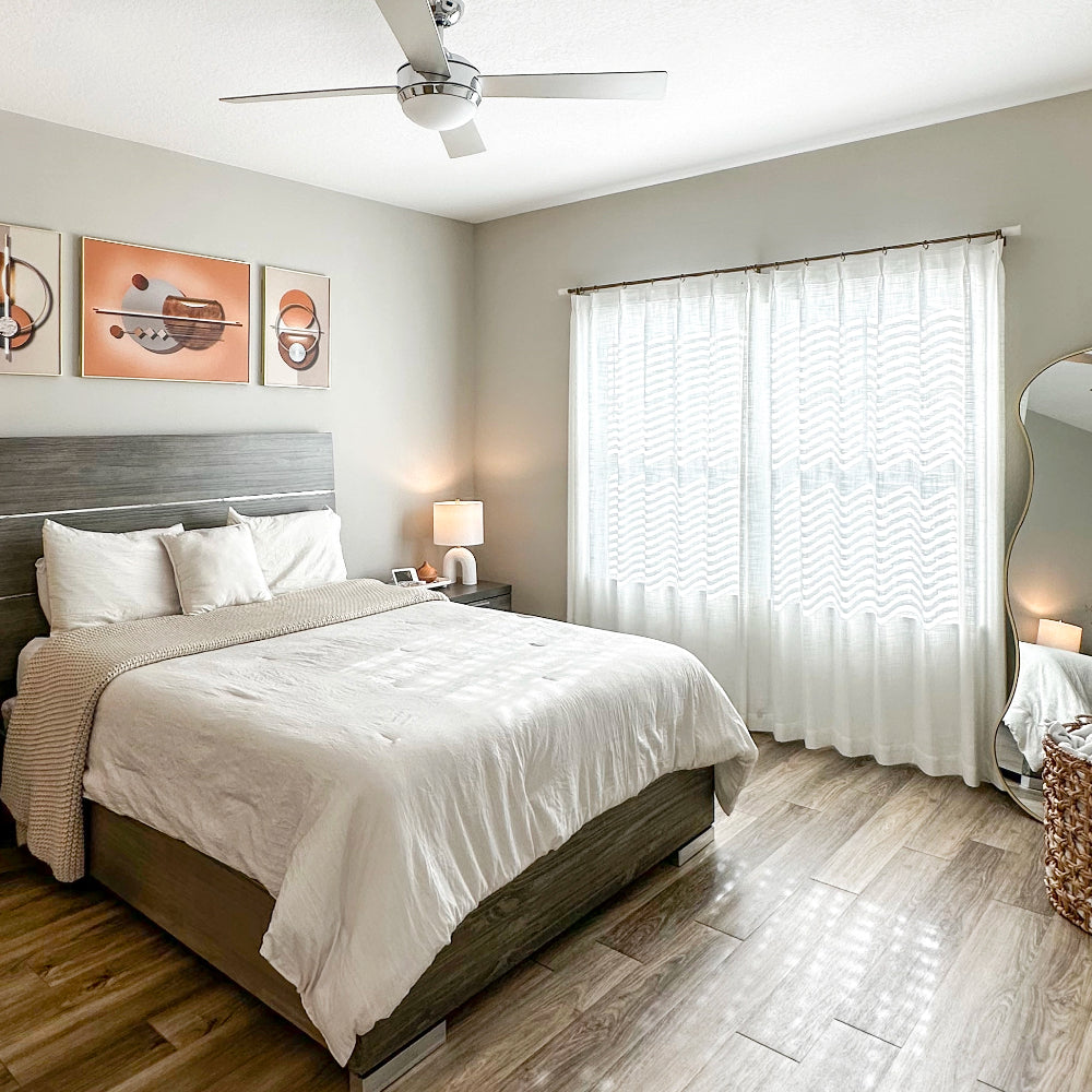 Elara 89850-0 elegant light-filtering linen blend curtains