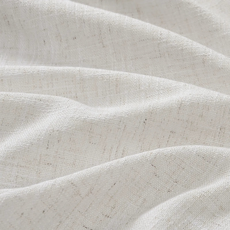 Elara 89850-0 linen blend curtains detail display, soft, durable, timelessly elegant