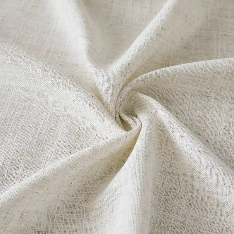 Freshine Elara Linen Cafe Curtains for Kitchen & Bathroom