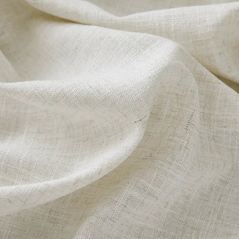 Freshine Elara Linen Cafe Curtains for Kitchen & Bathroom