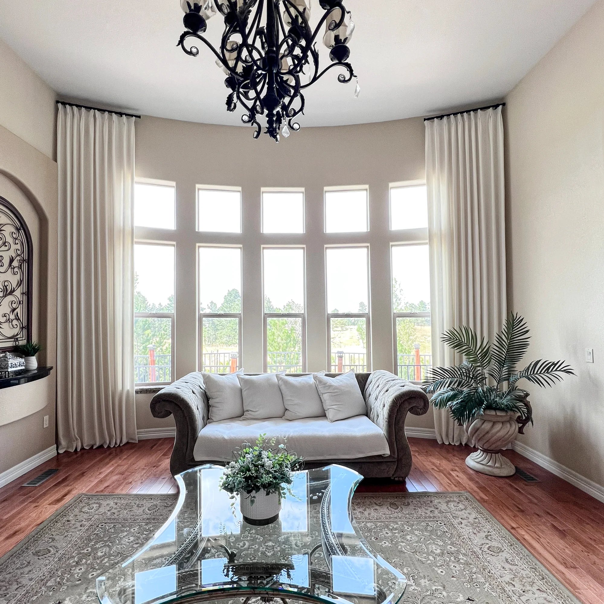 Elowen 7084-4-1 floor-to-ceiling heavyweight drapery showcased in a product image