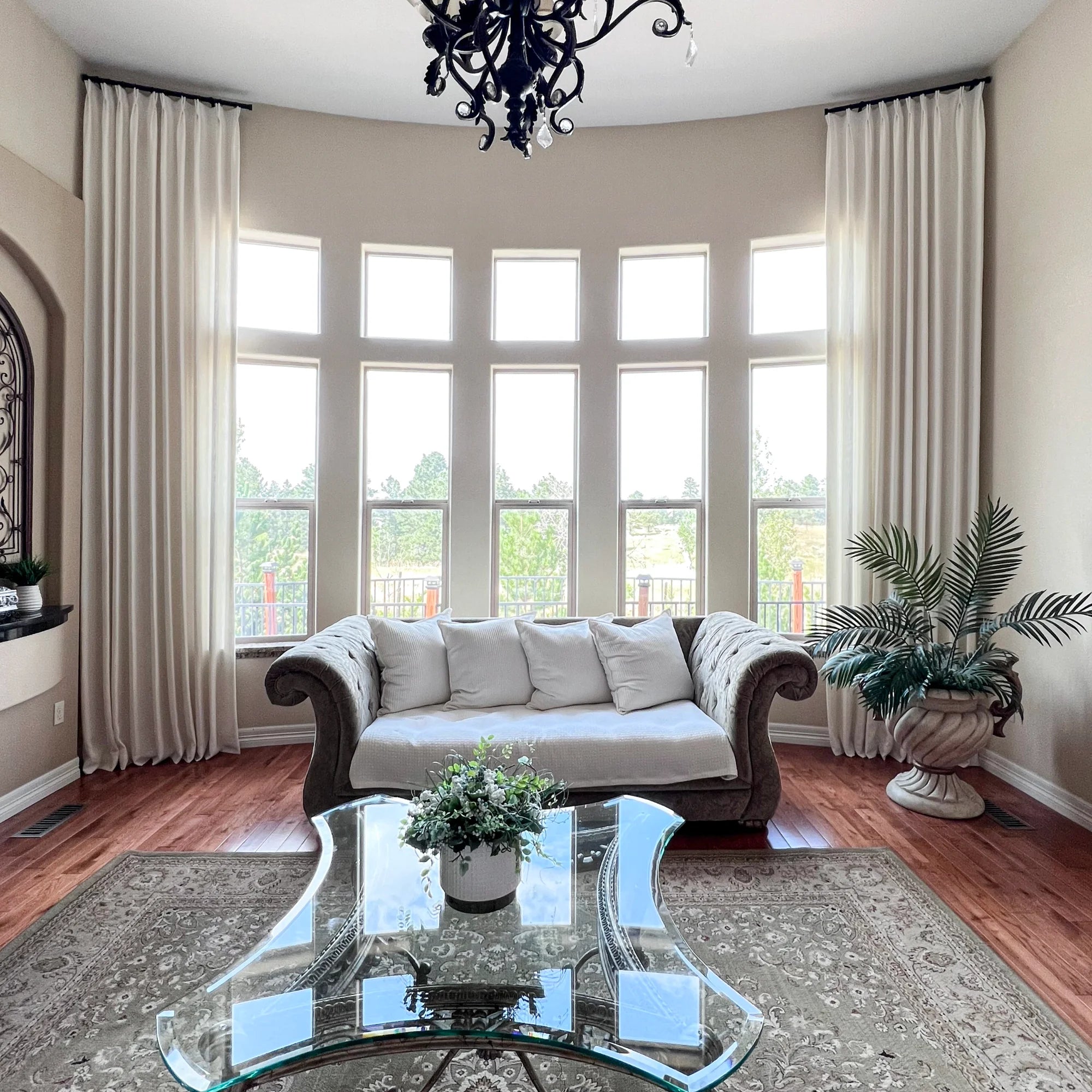 Elowen 7084-4-2 floor-to-ceiling heavyweight drapery showcased in a product image