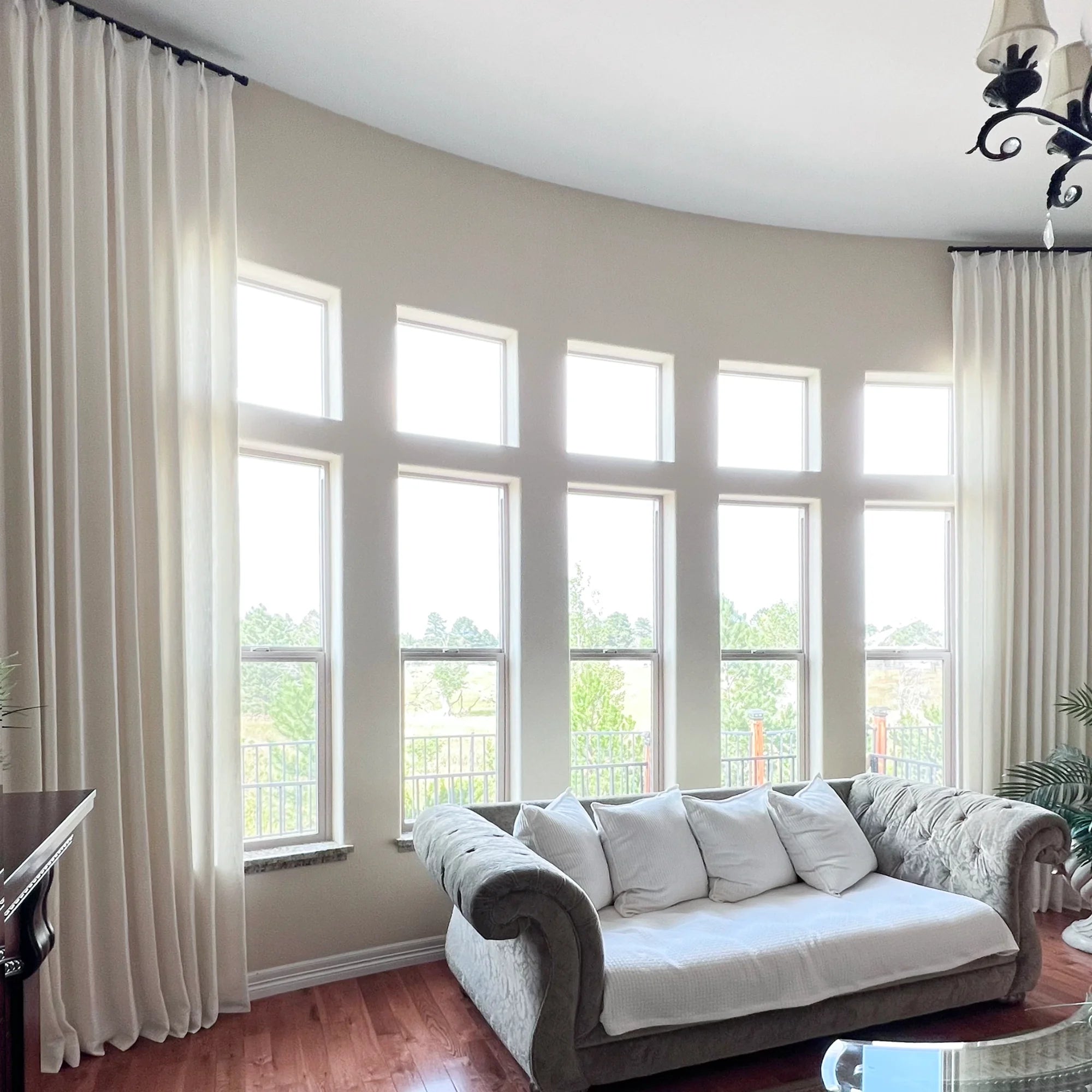 Elowen 7084-4-3 floor-to-ceiling heavyweight drapery showcased in a product image