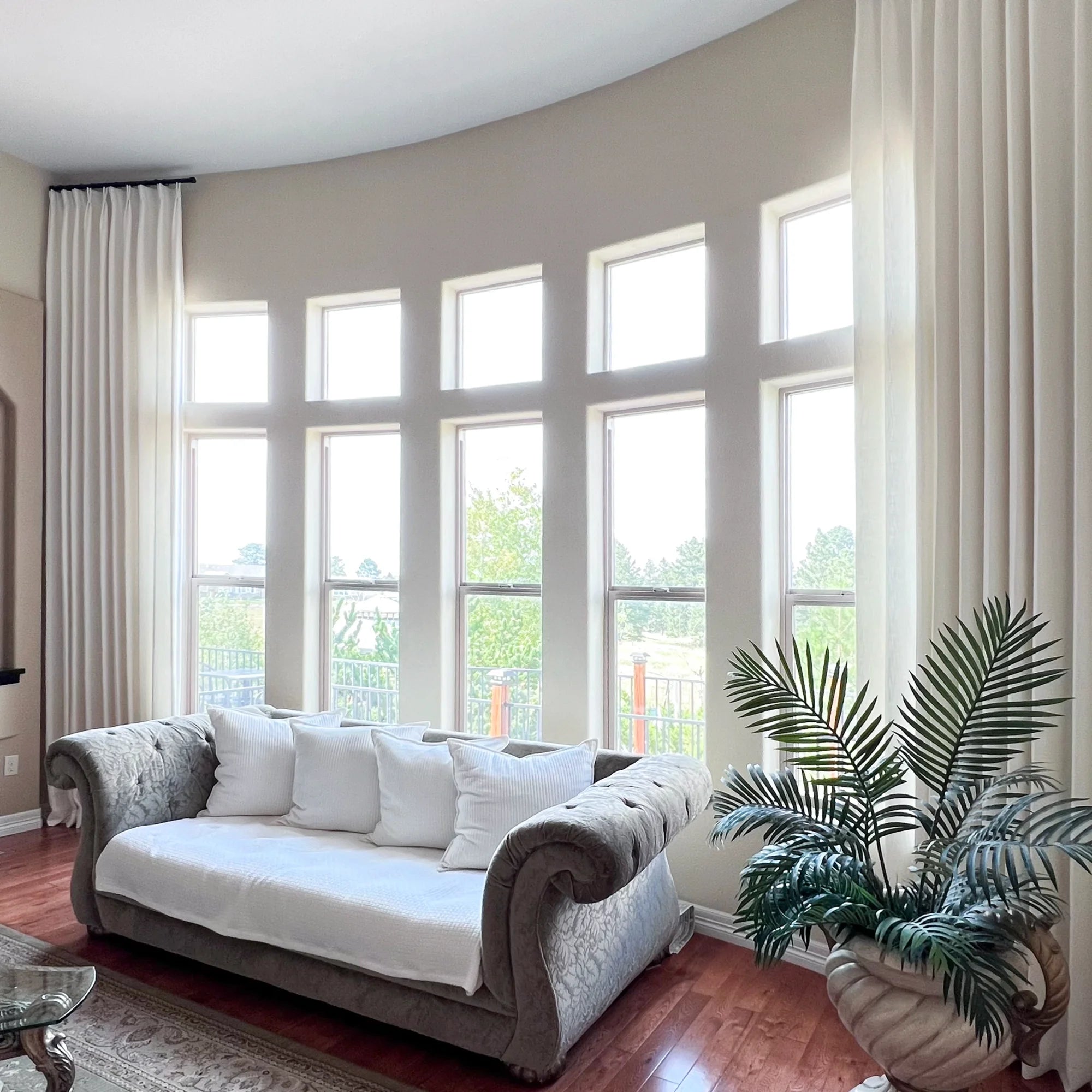 Elowen 7084-4-5 floor-to-ceiling heavyweight drapery showcased in a product image