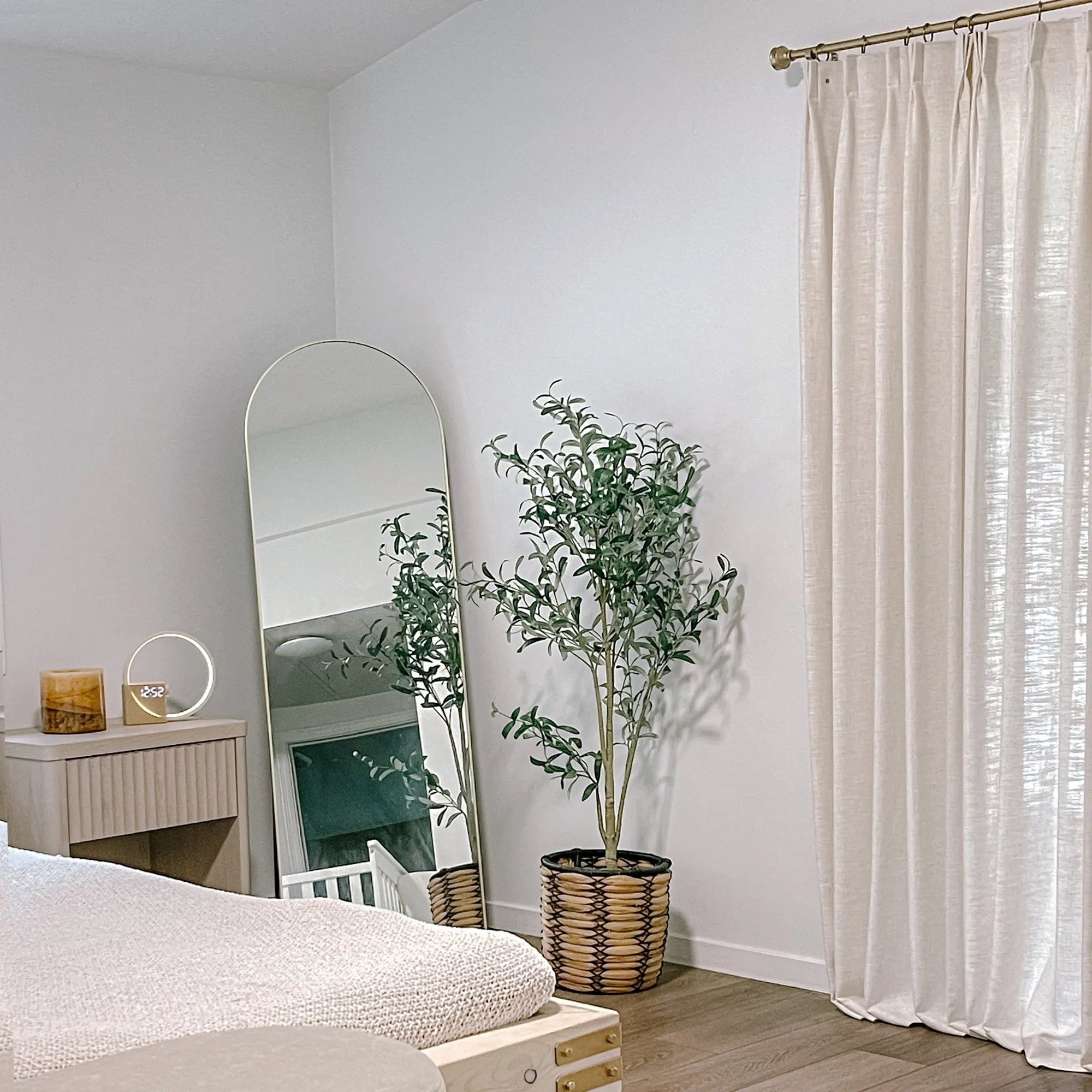 Emilia cotton drape pleated curtains img-2 showcasing elegant window treatments for residential living spaces