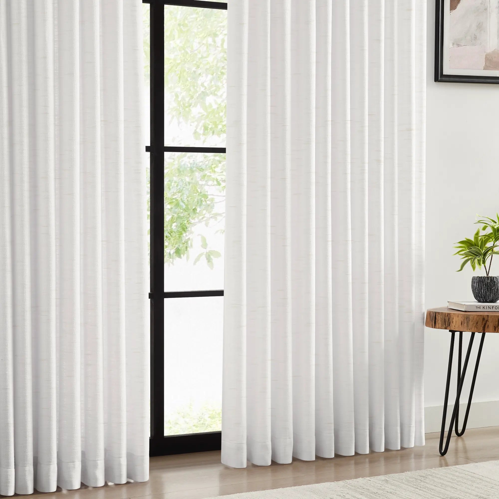 Emilia 1908-1 cotton drape pleated curtains, elegant and refined design