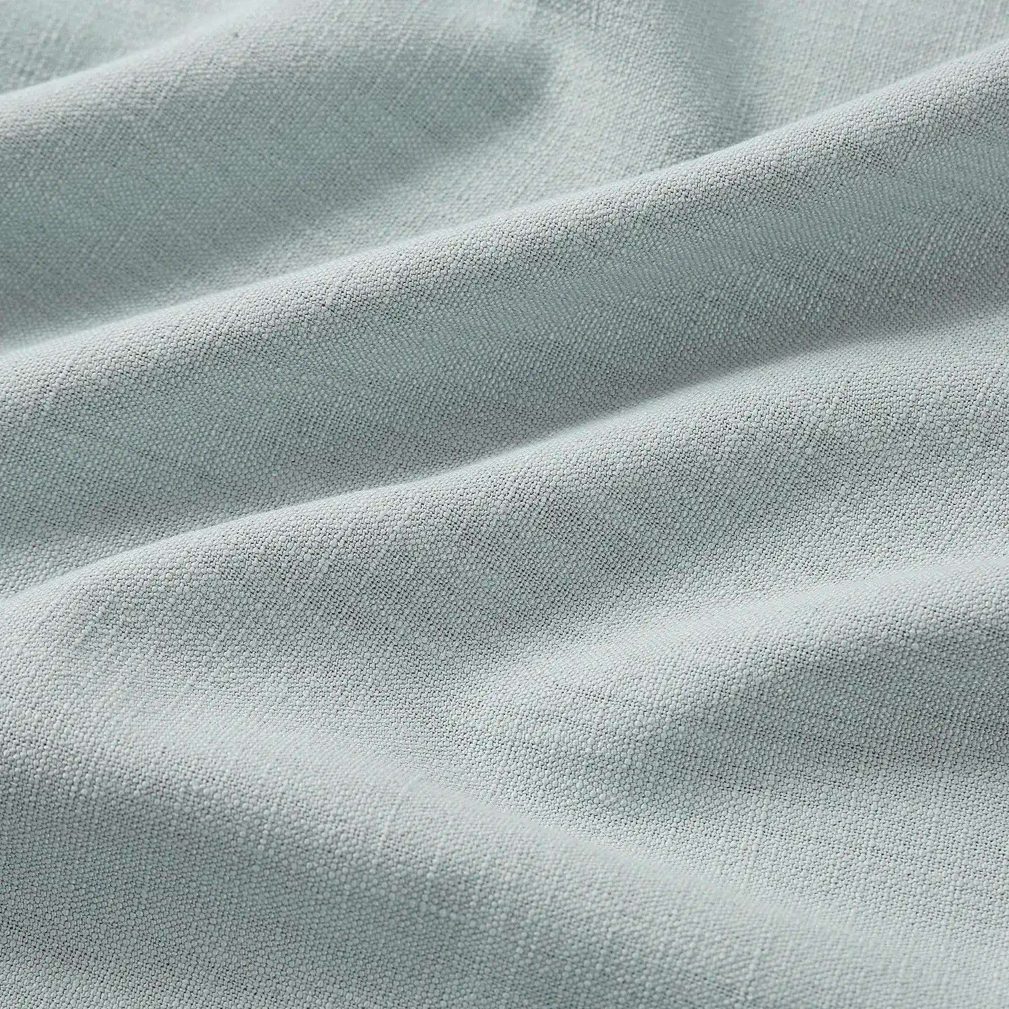 Fioris 606-9 linen cotton blend curtains, gently filters natural light, minimalist style, detail display