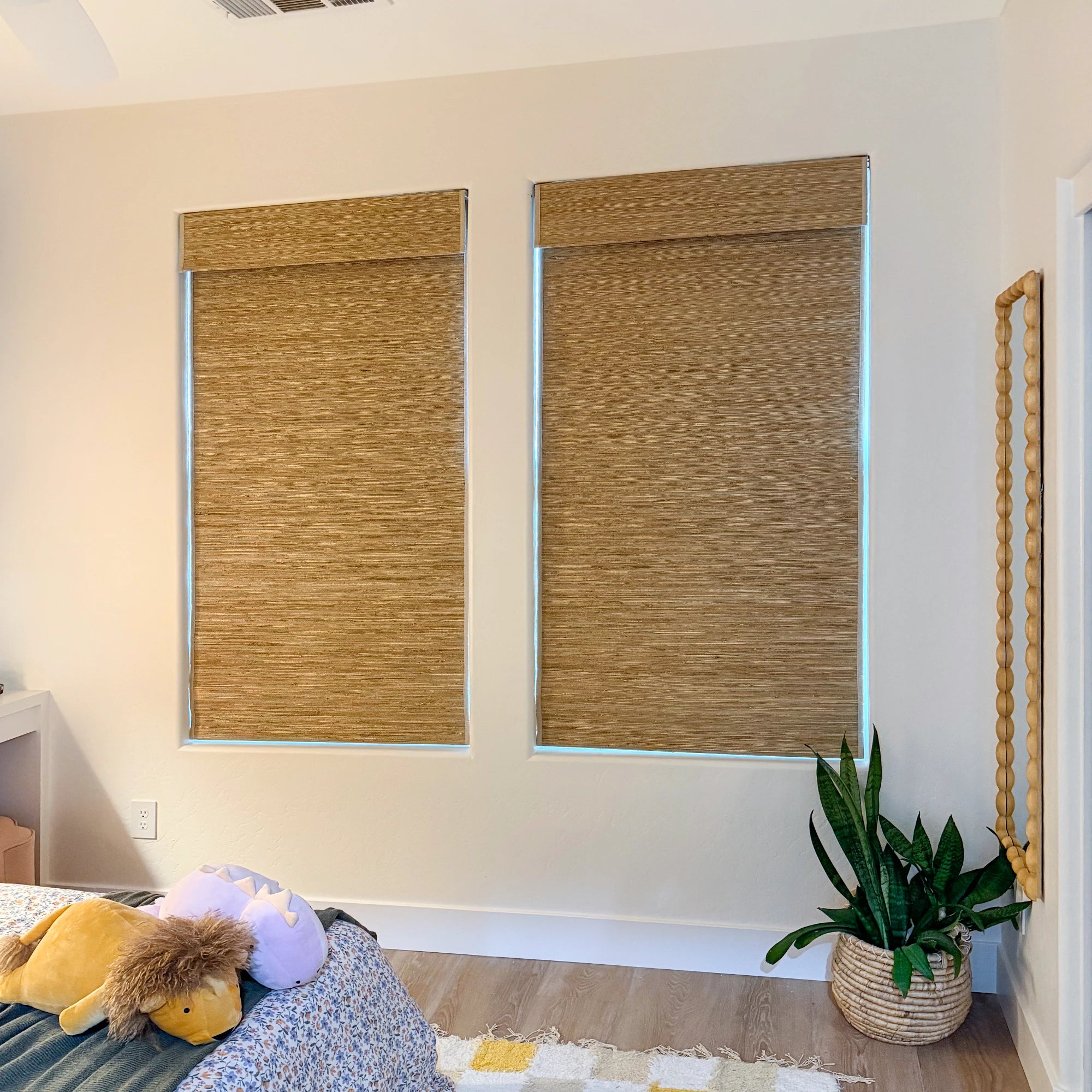 Freshine Seris jute bamboo woven shade, eco-friendly, creates natural elegant light and privacy space