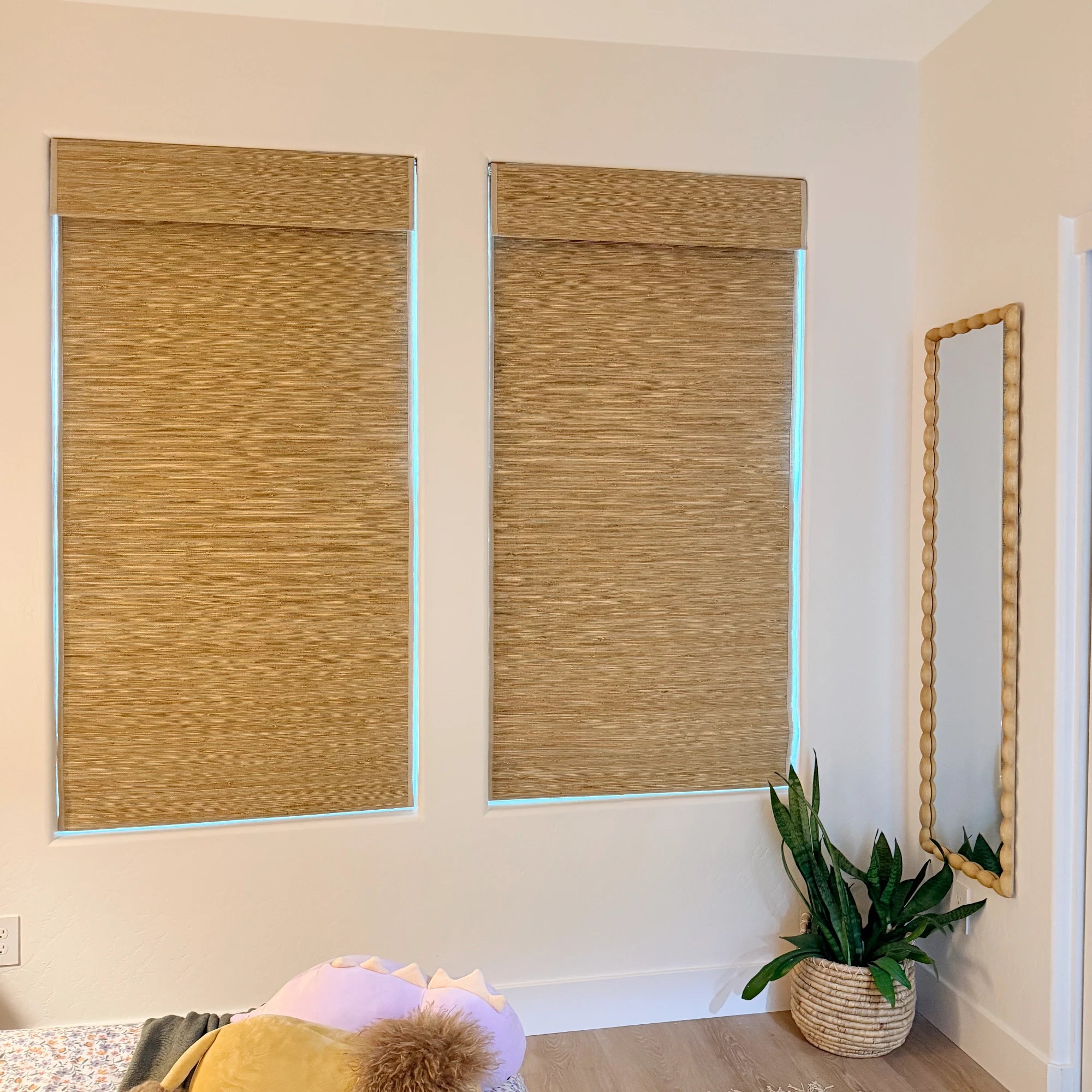 Freshine Seris jute bamboo woven shade, eco-friendly, creates natural elegant light and privacy space